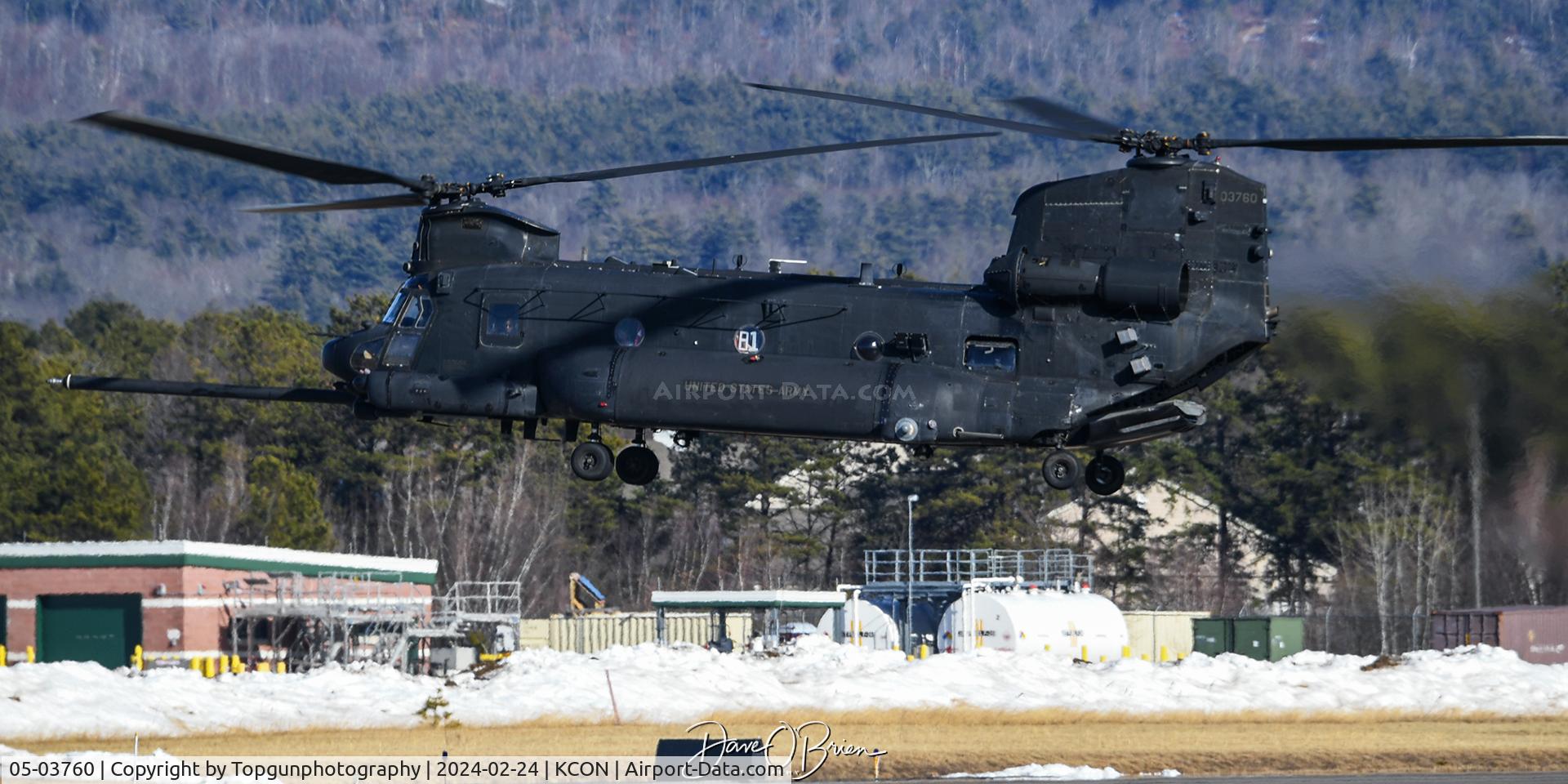 05-03760, 1982 Boeing MH-47G Chinook C/N M.3760, 160th SOAR air taxiing to the NH ARNG Ramp