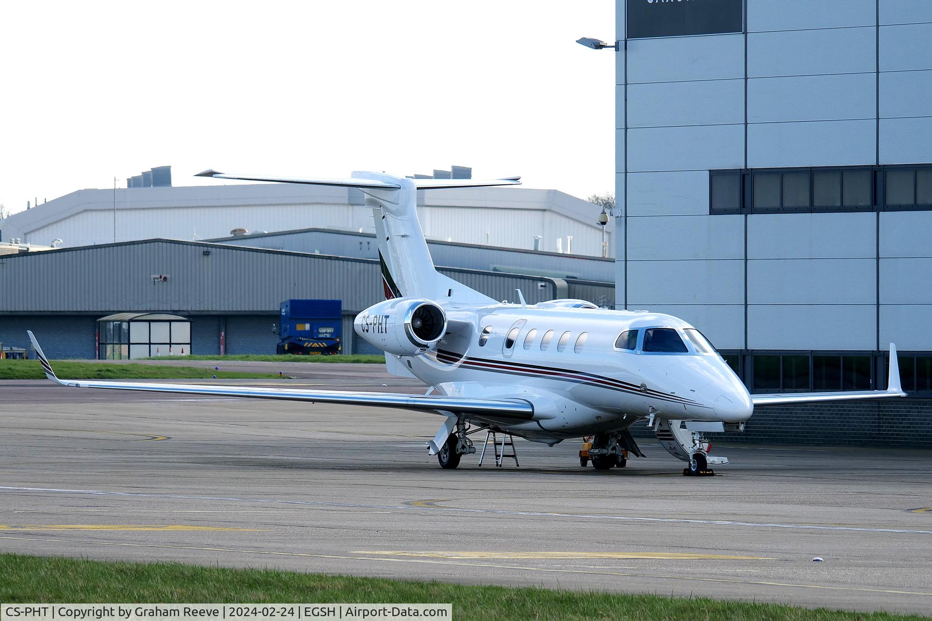 CS-PHT, 2022 Embraer EMB-505 Phenom 300 C/N 50500656, Parked at Norwich.
