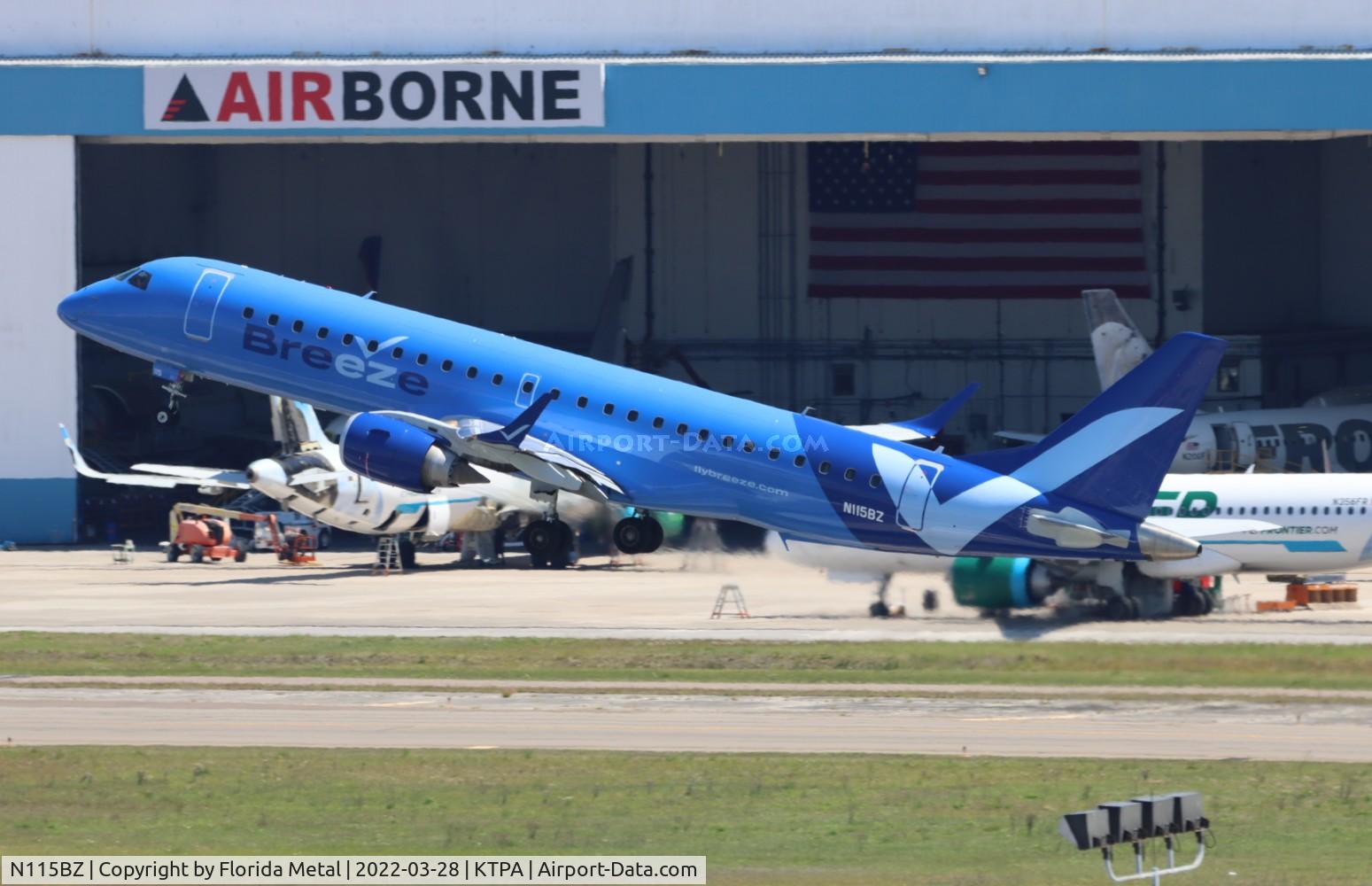 N115BZ, 2007 Embraer 190AR (ERJ-190-100IGW) C/N 19000096, MXY E190 zx