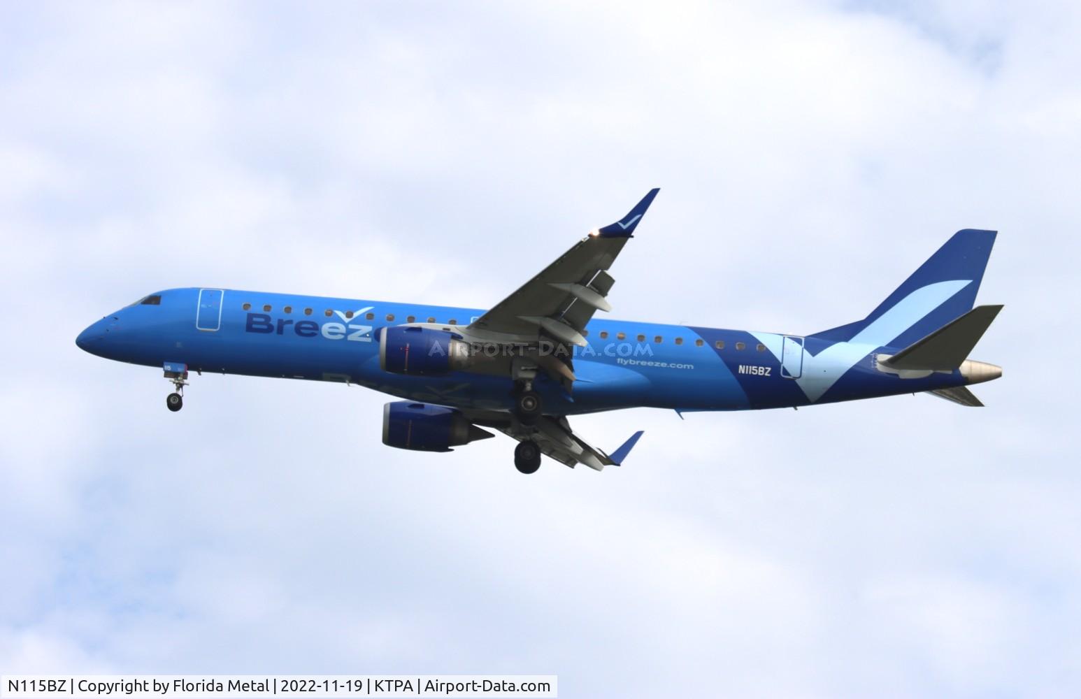 N115BZ, 2007 Embraer 190AR (ERJ-190-100IGW) C/N 19000096, MXY E190 zx