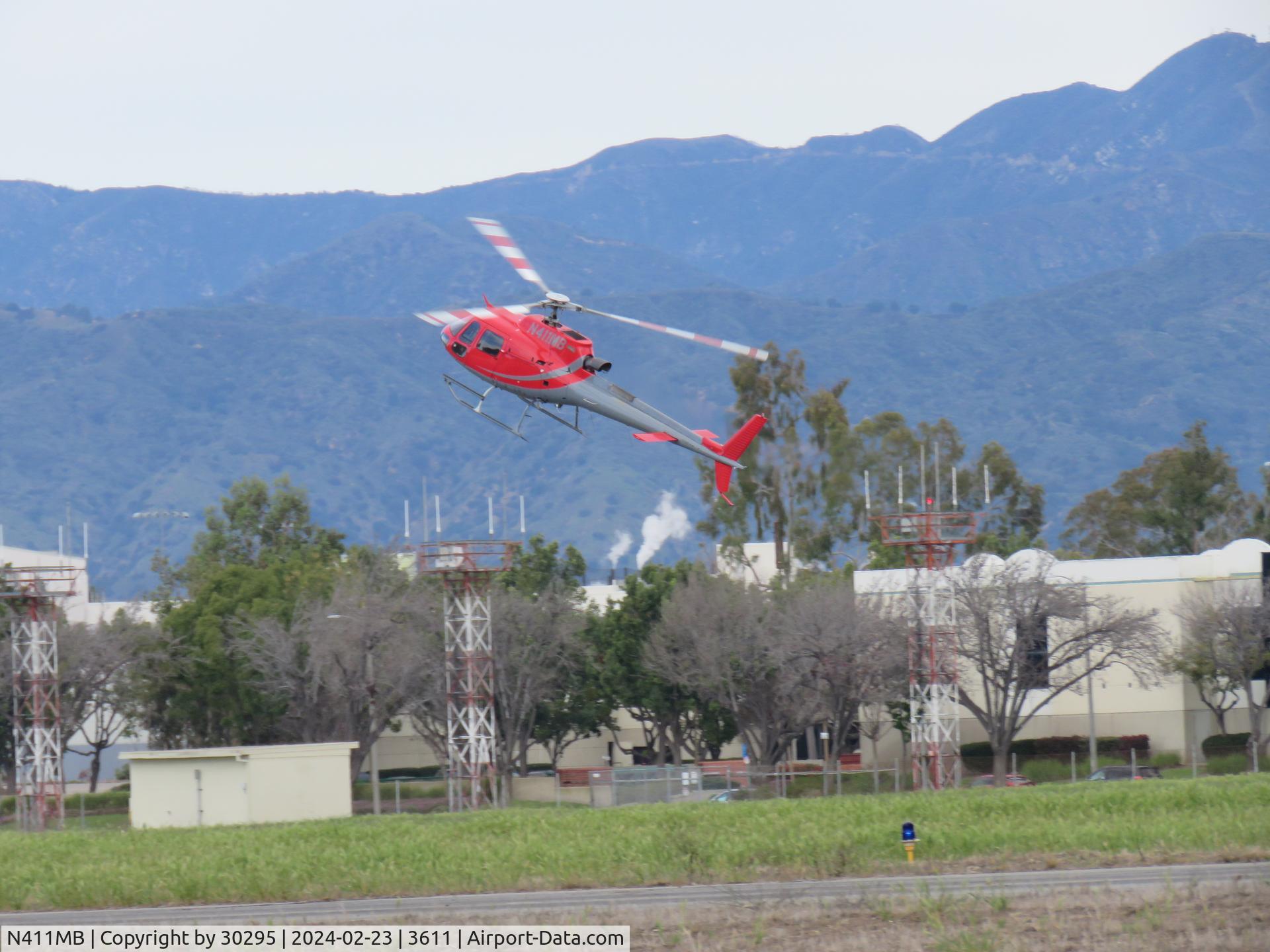 N411MB, 2000 Eurocopter AS-350B-3 Ecureuil Ecureuil C/N 3309, Complete stop