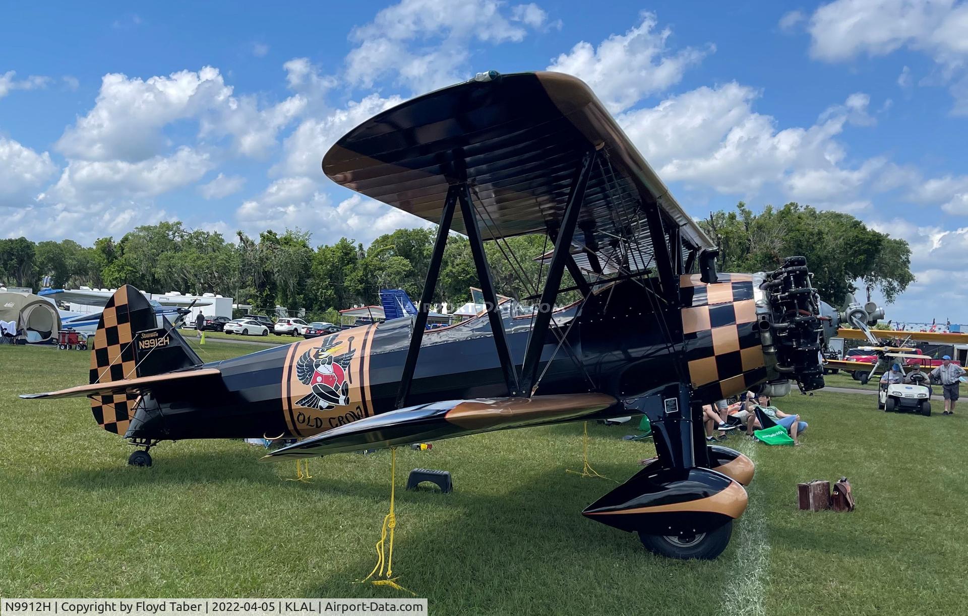 N9912H, 1943 Boeing N2S-3 Kaydet (B75N1) C/N 75-7213, SUN N FUN 2022