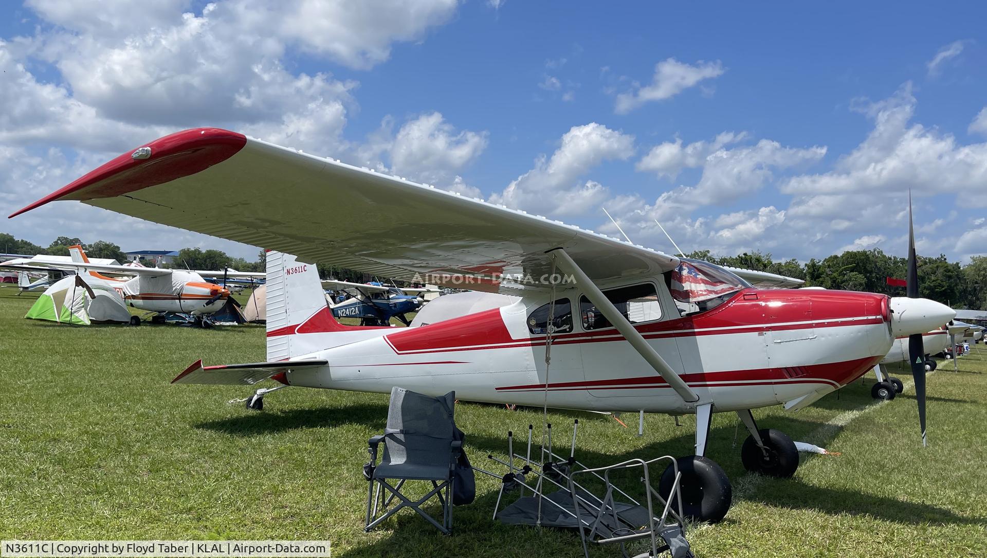 N3611C, 1957 Cessna 180 C/N 31109, SUN N FUN 2022