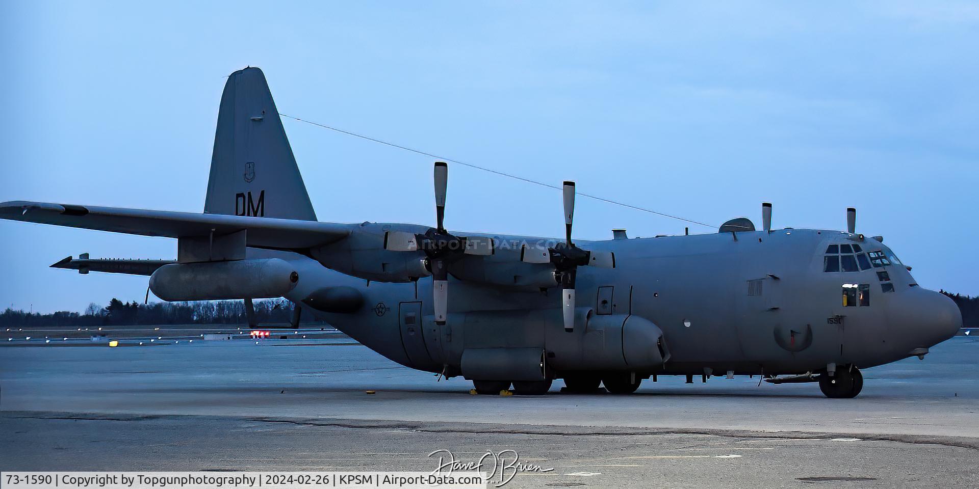 73-1590, 1973 Lockheed EC-130H Compass Call C/N 382-4554, AXIS41 from Davis-Monthan stops in overnight