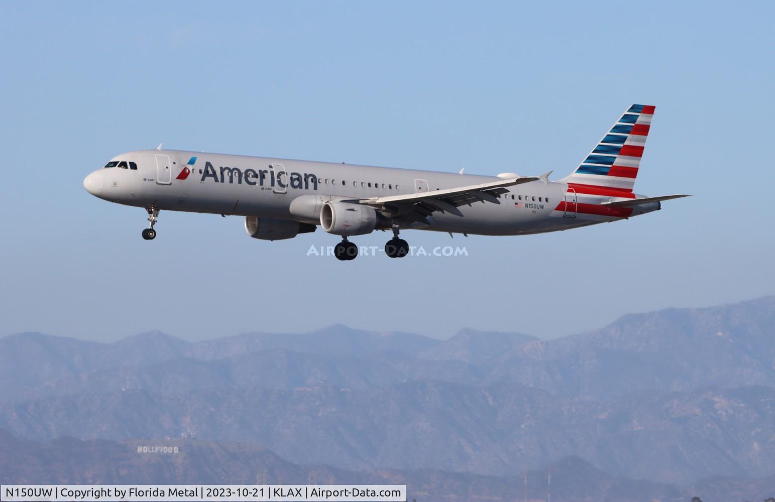 N150UW, 2013 Airbus A321-211 C/N 5504, AAL A321 zx CLT-LAX