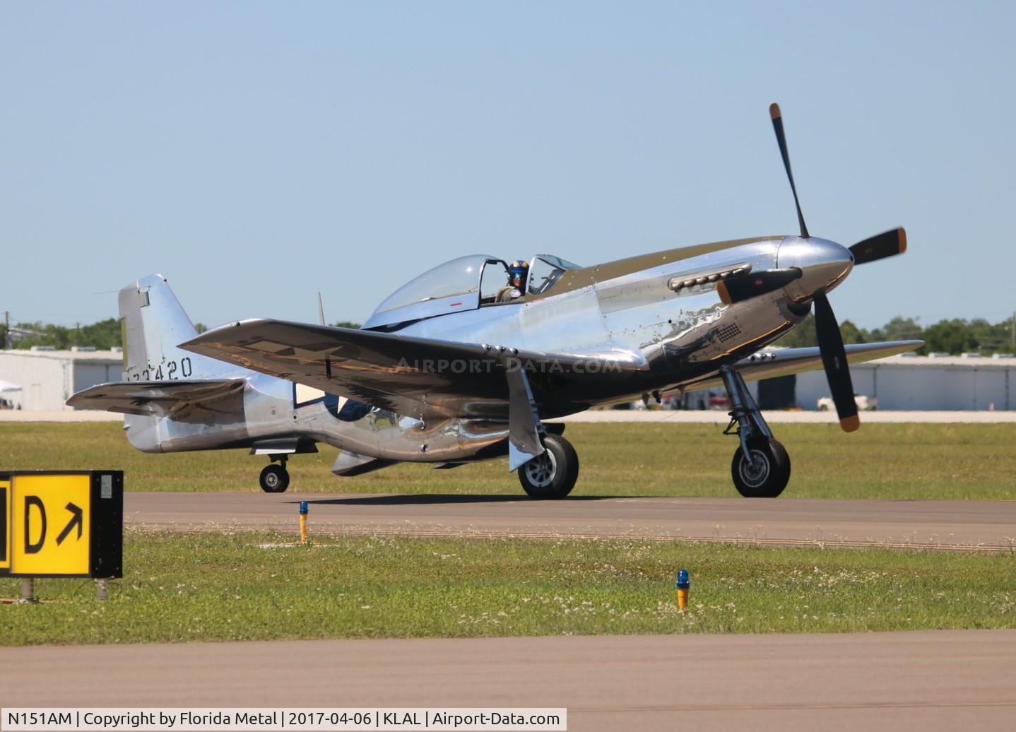 N151AM, 1944 North American P-51D Mustang C/N 122-39879, Sun N Fun 2017 zx LAL