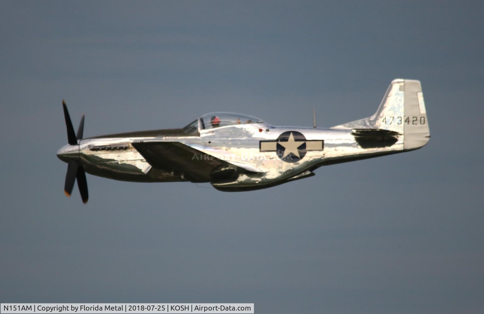 N151AM, 1944 North American P-51D Mustang C/N 122-39879, OSH 18 zx