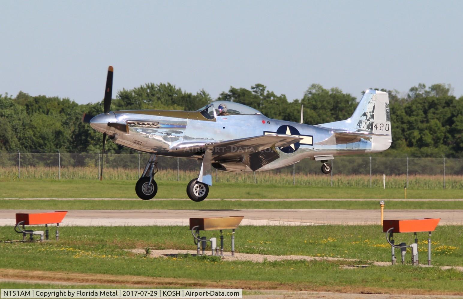 N151AM, 1944 North American P-51D Mustang C/N 122-39879, OSH 17 zx