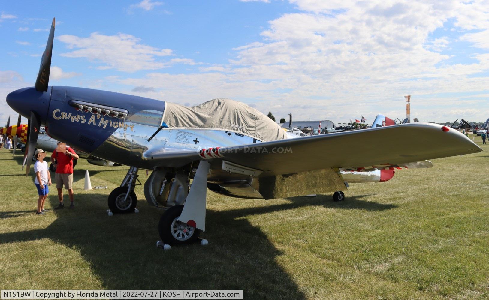 N151BW, 1962 North American P-51D Mustang C/N 44-74813, P-51D Cripes a Mighty zx