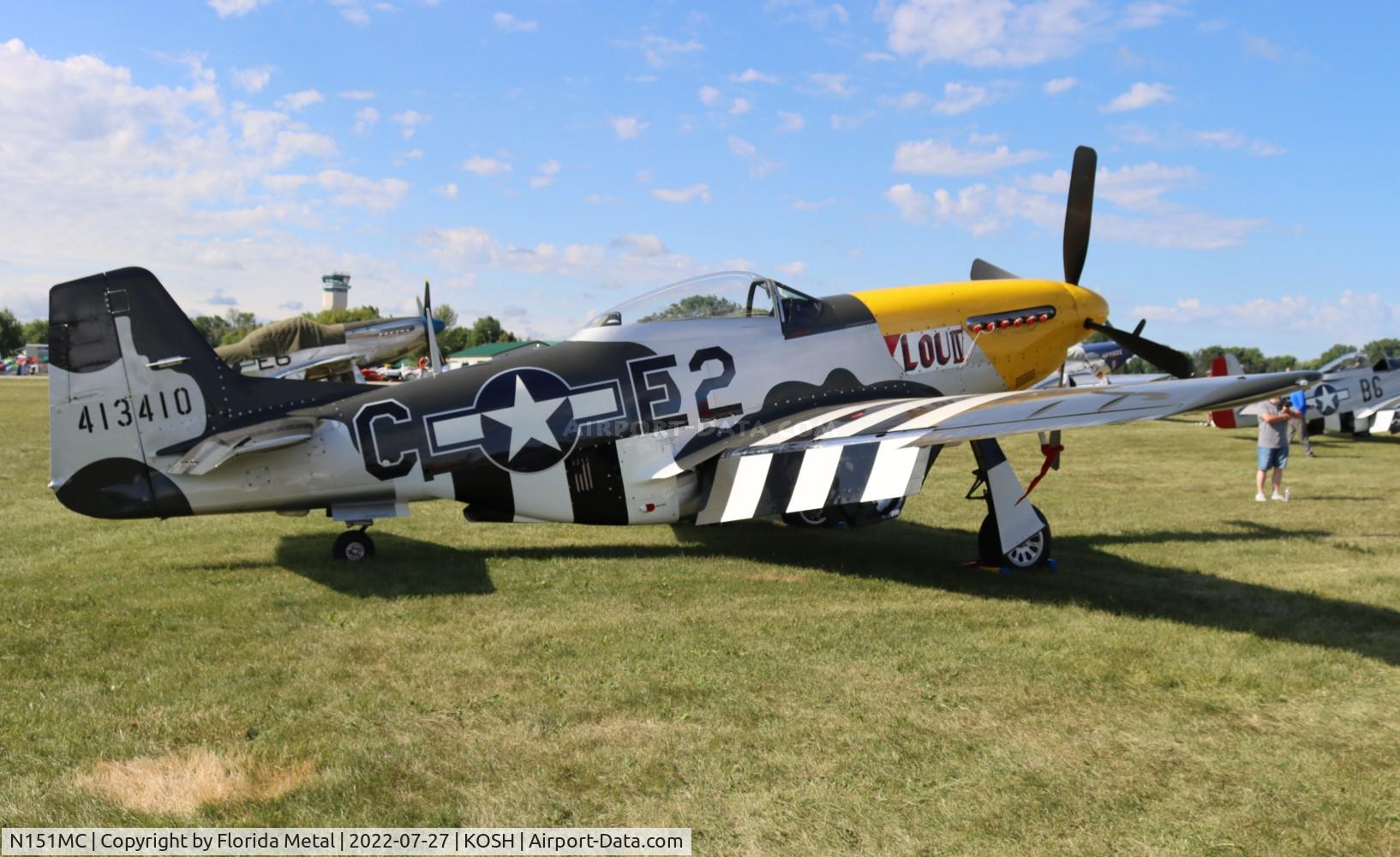 N151MC, 1968 North American F-51D Mustang Mustang C/N AF6722581, P-51D Lou IV zx