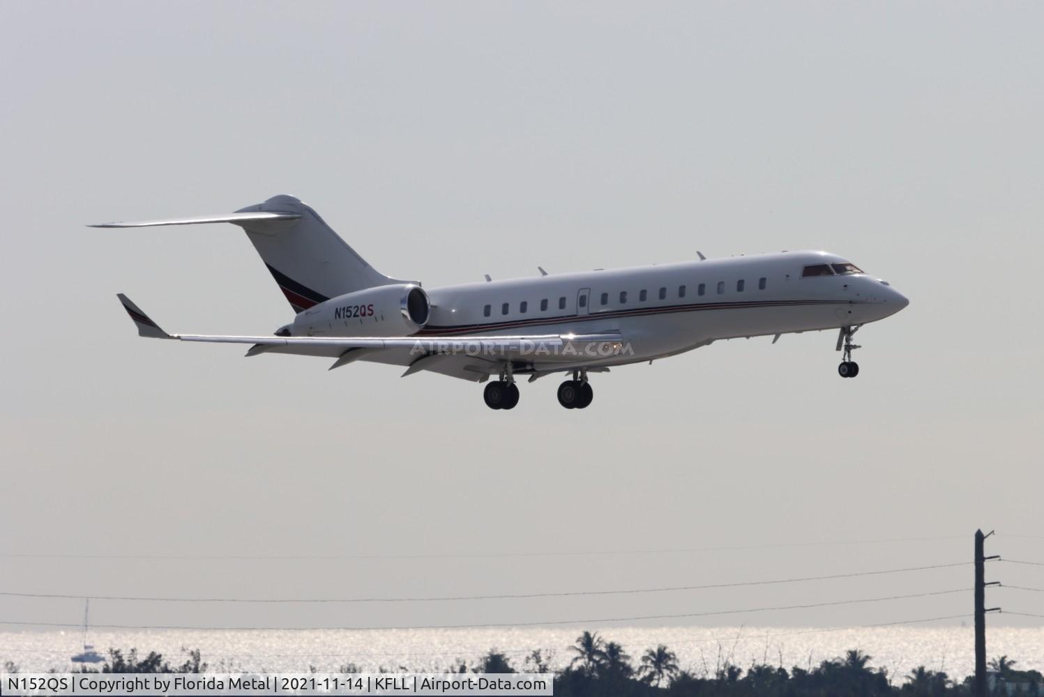 N152QS, 2016 Bombardier BD-700-1A10 Global 6000 C/N 9773, Global 6000 zx NAS-FLL