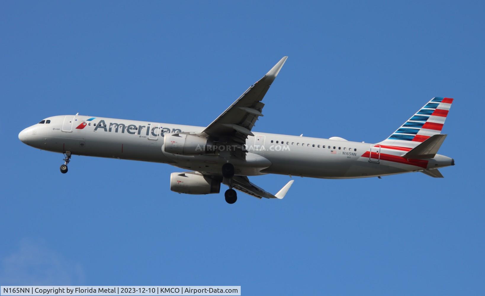 N165NN, 2016 Airbus A321-231 C/N 6956, AAL A321 zx DFW-MCO