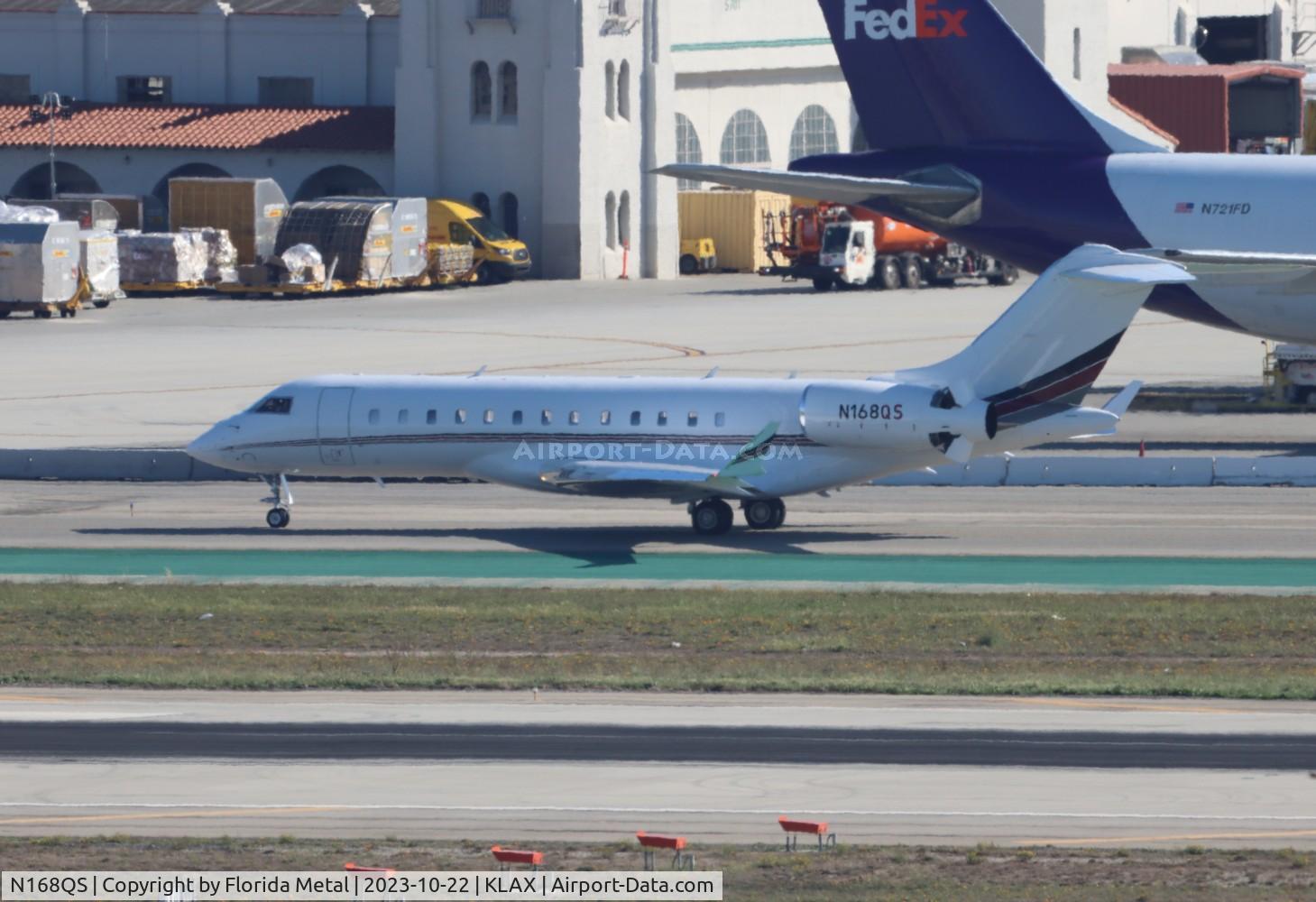 N168QS, 2022 Bombardier BD-700-1A10 Global 6500 C/N 60072, Global 6500 zx LAX-TEB