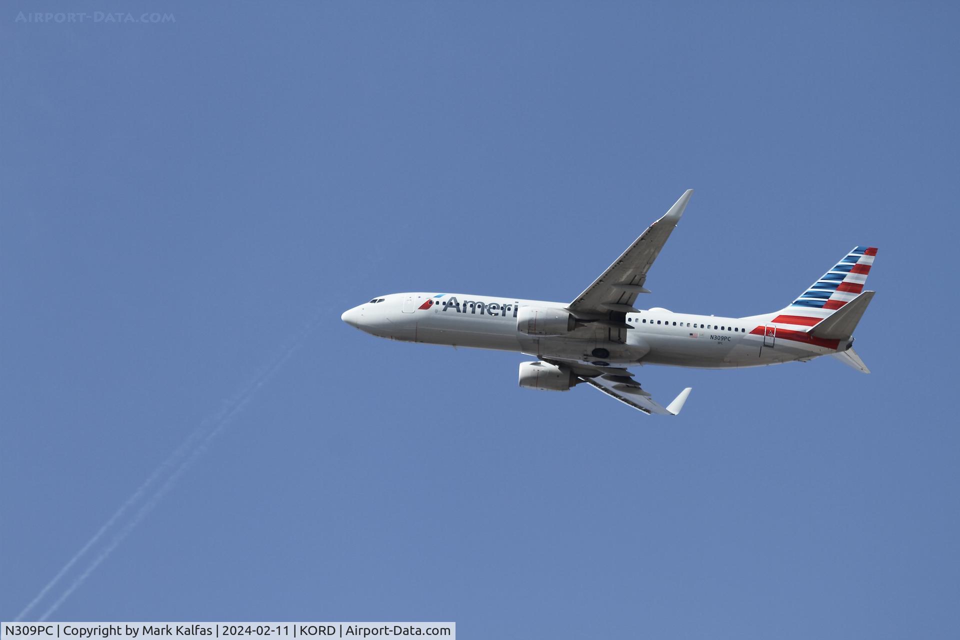 N309PC, 2016 Boeing 737-800 C/N 31258, B738 American Airlines BOEING 737-823  N309PC AAL635 ORD-FLL