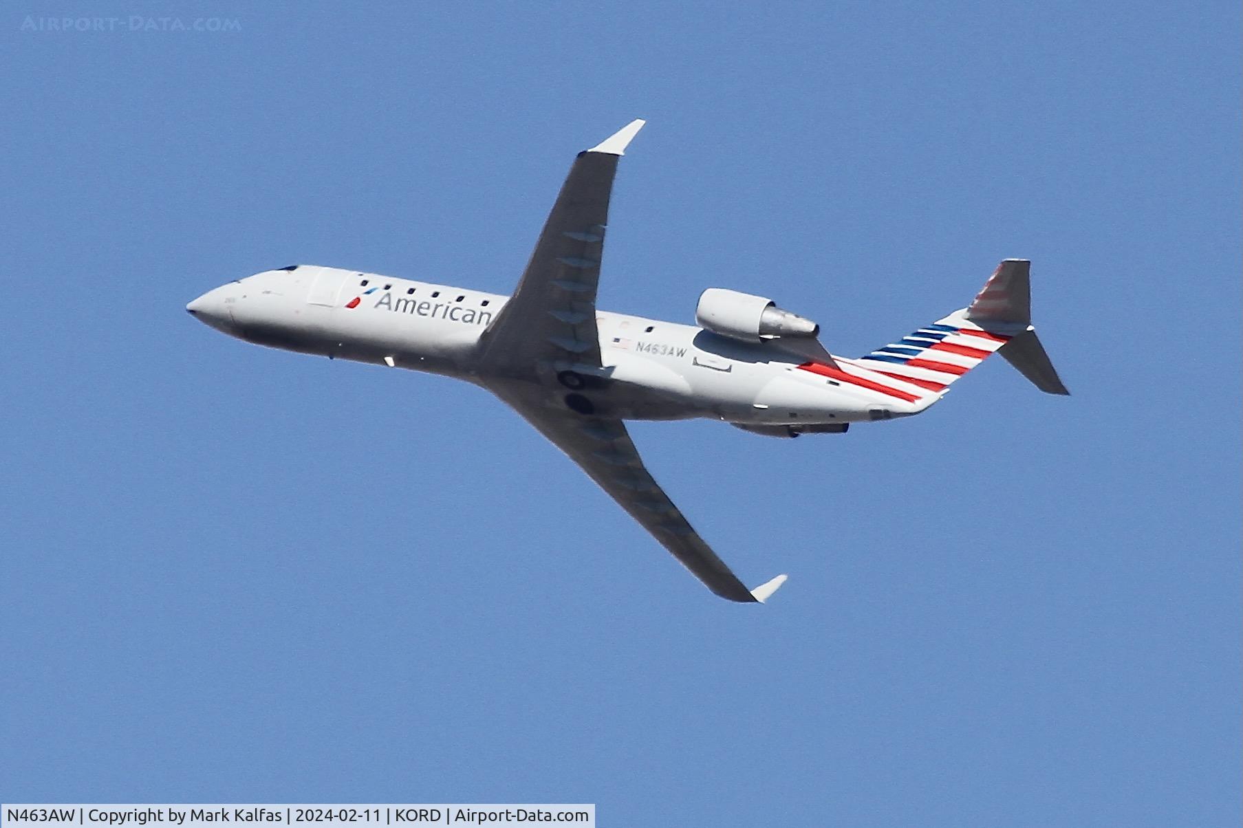 N463AW, 2003 Bombardier CRJ-200LR (CL-600-2B19) C/N 7878, CRJ2 Air Wisconsin/ American Eagle BOMBARDIER INC CL-600-2B19 N463AW AWI6115 ORD-DAY