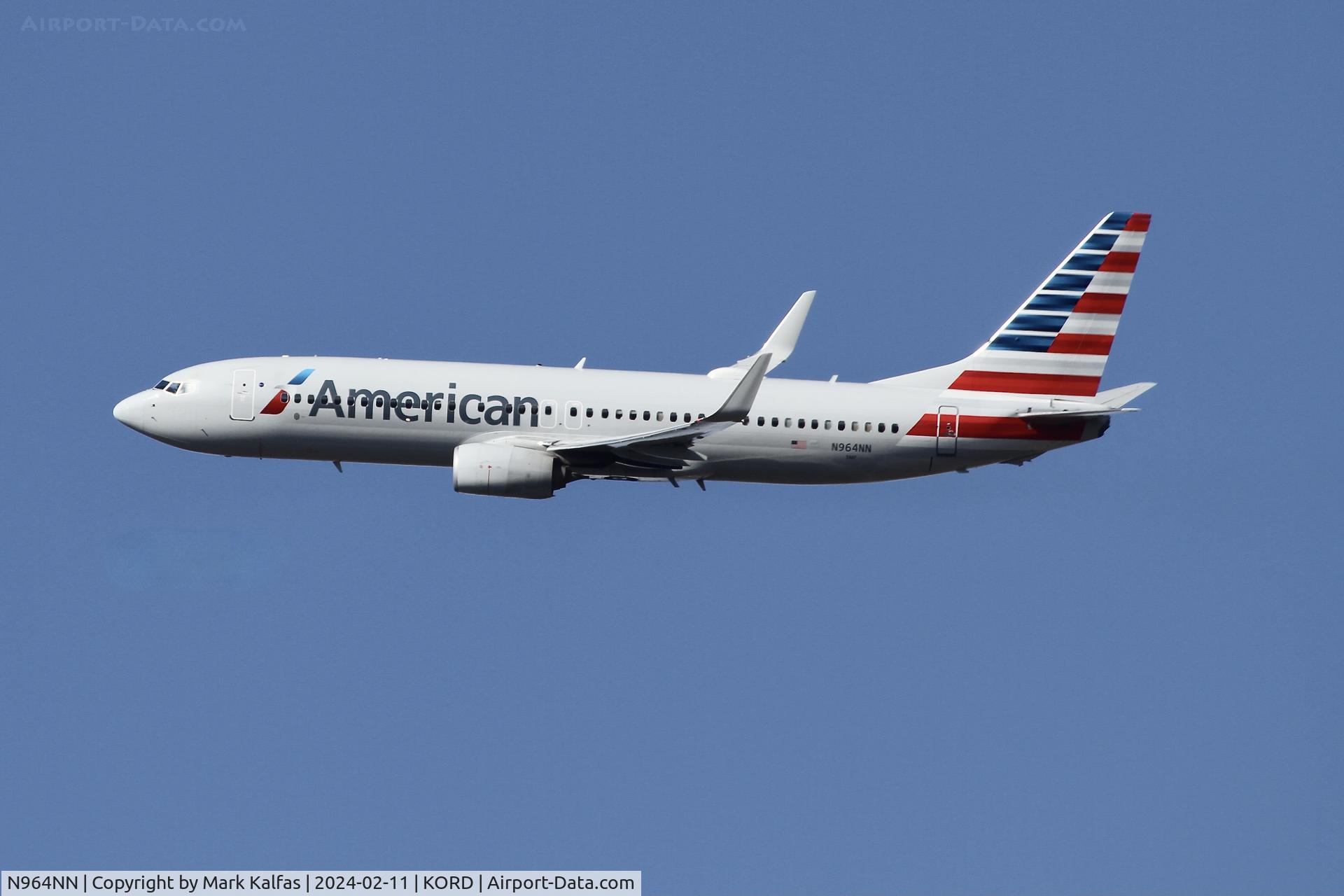 N964NN, 2014 Boeing 737-823 C/N 31210, B738 American Airlines BOEING 737-823  N964NN AAL2715 ORD-MIA
