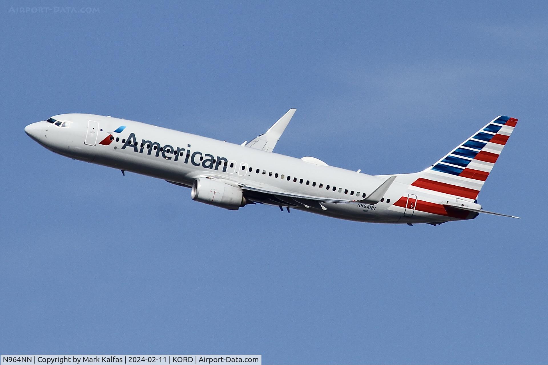 N964NN, 2014 Boeing 737-823 C/N 31210, B738 American Airlines BOEING 737-823  N964NN AAL2715 ORD-MIA