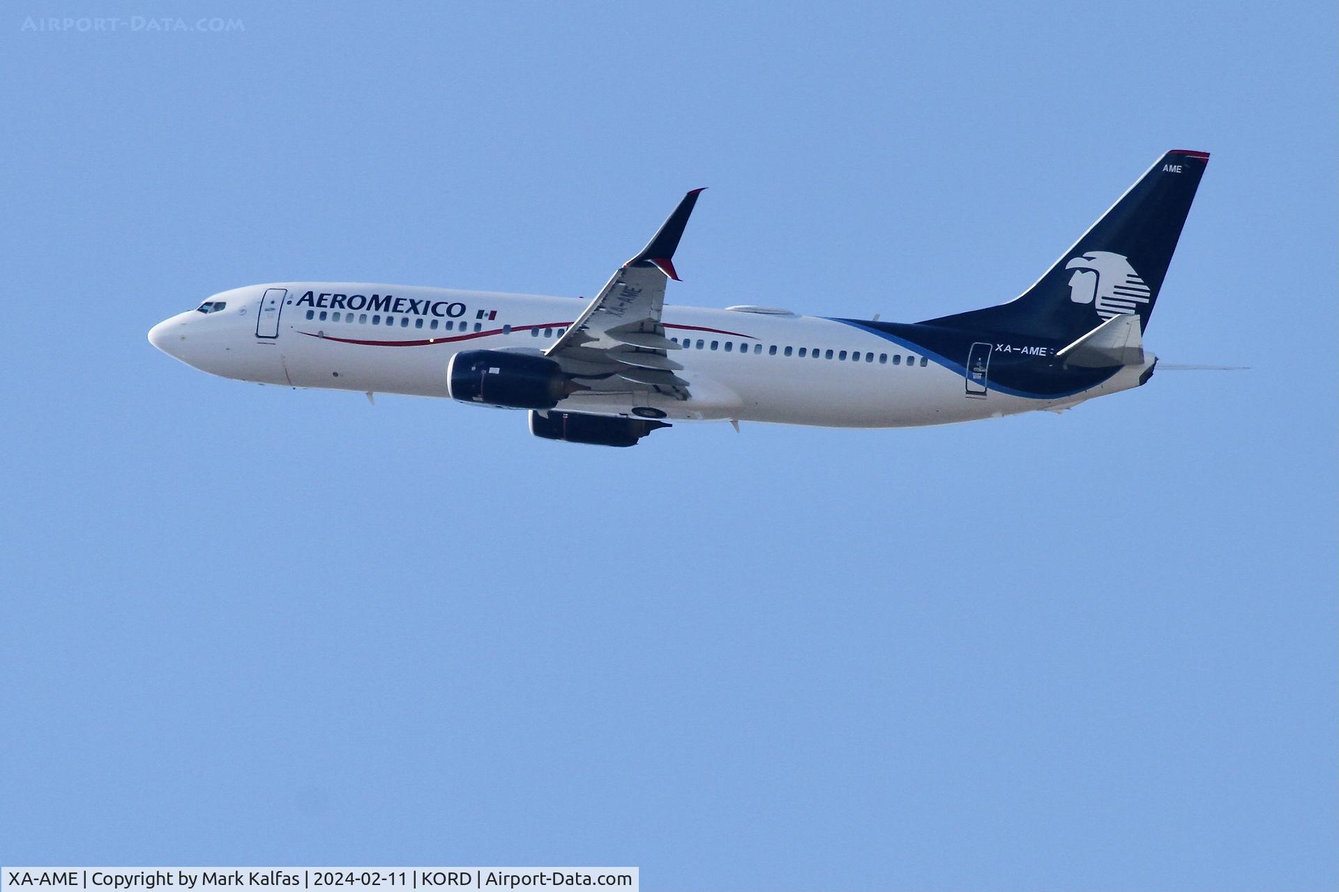 XA-AME, 2013 Boeing 737-852 C/N 36708, B738 AeroMexico Boeing 737-852 XA-AME AMX653 KORD-MMGL