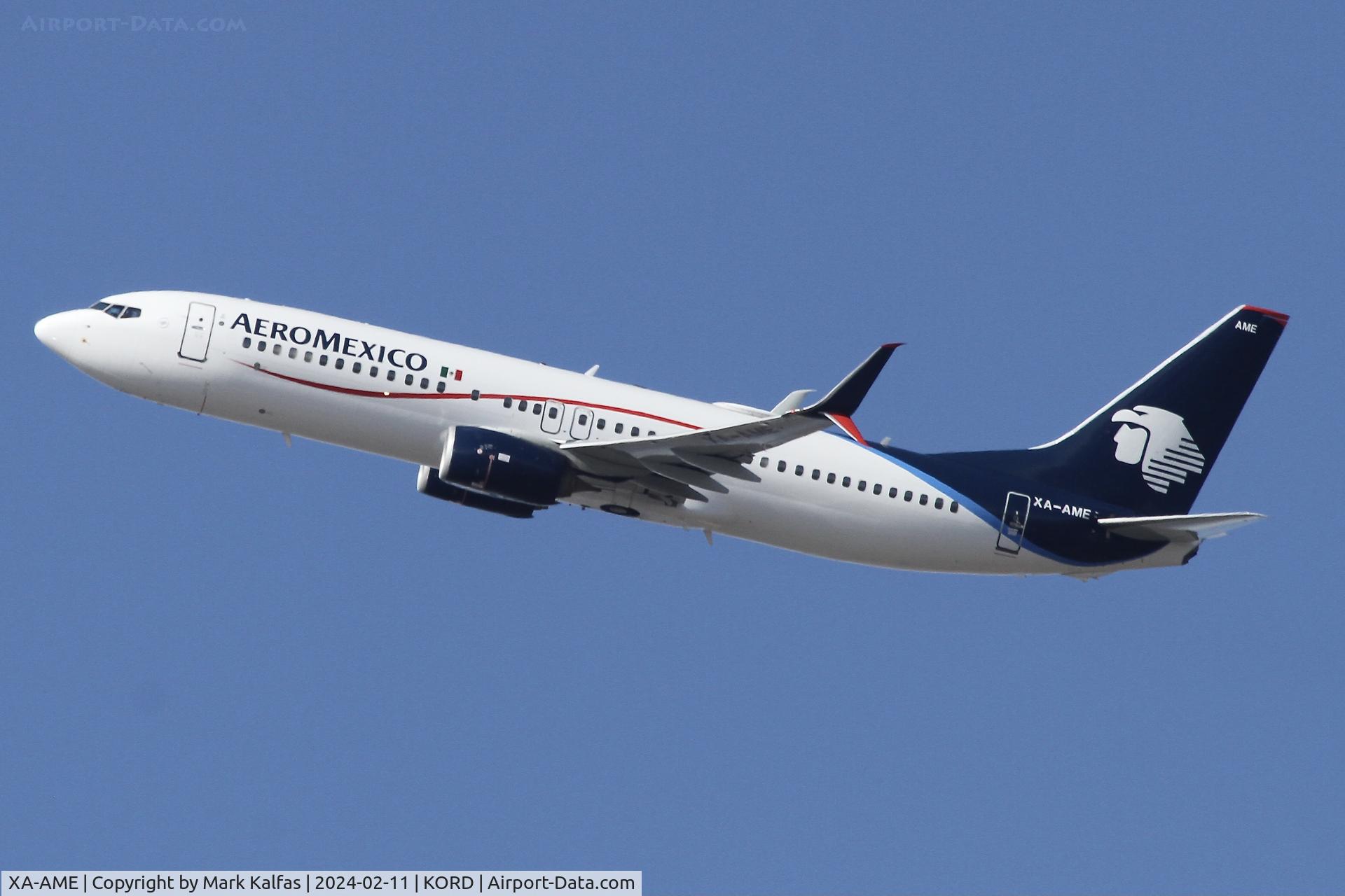 XA-AME, 2013 Boeing 737-852 C/N 36708, B738 AeroMexico Boeing 737-852 XA-AME AMX653 KORD-MMGL