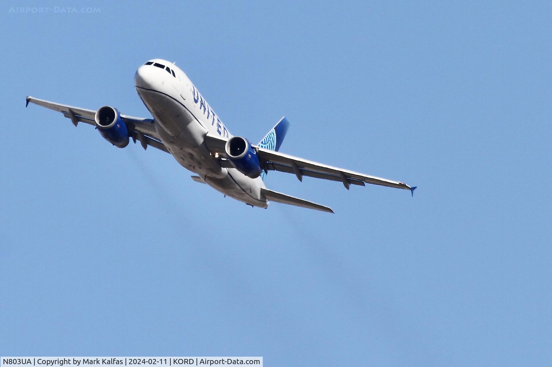 N803UA, 1997 Airbus A319-131 C/N 748, A319 United Airlines Airbus A319-131 N803UA UAL2440 ORD-AUS