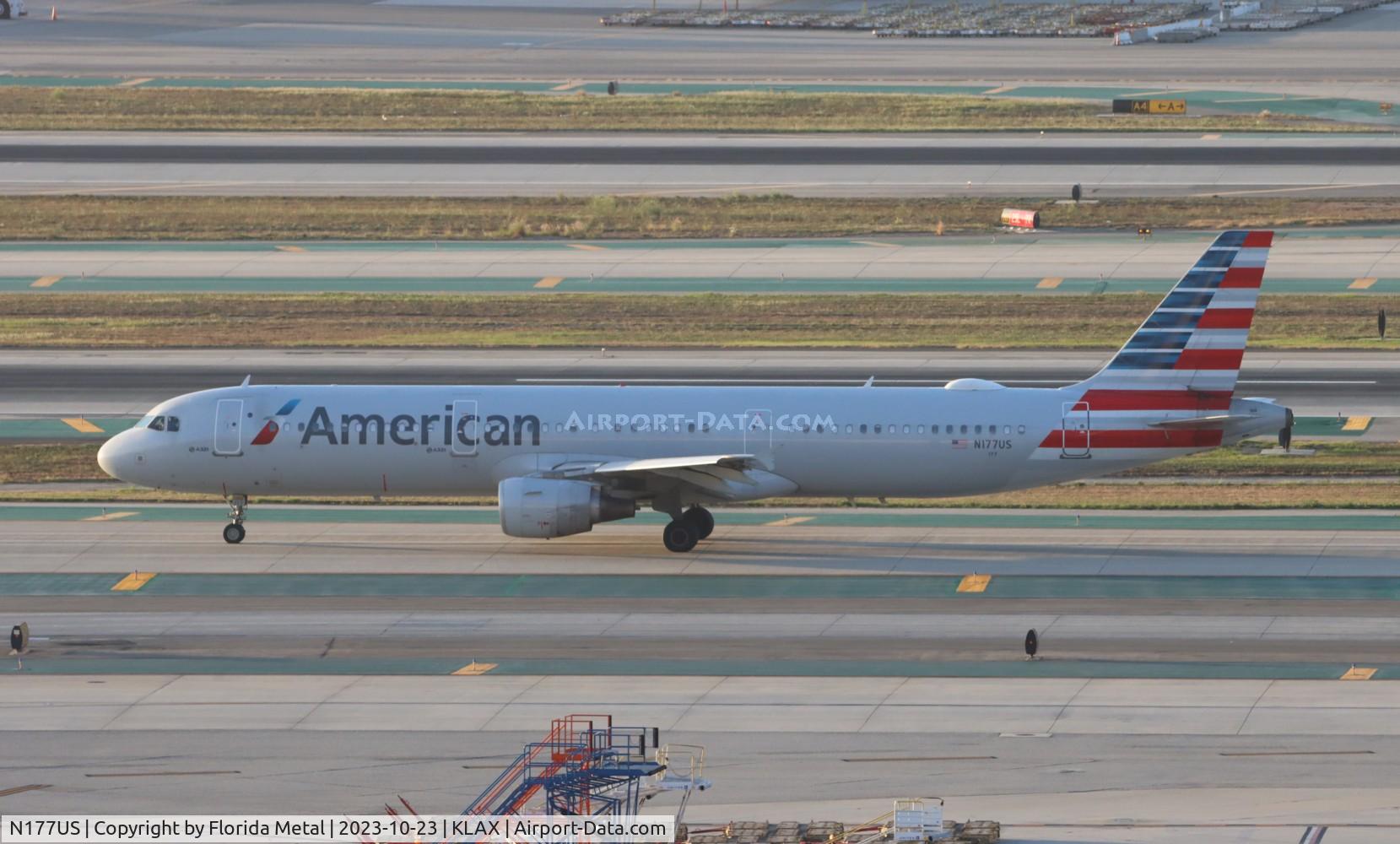 N177US, 2001 Airbus A321-211 C/N 1517, AAL A321 zx LAX-CLT