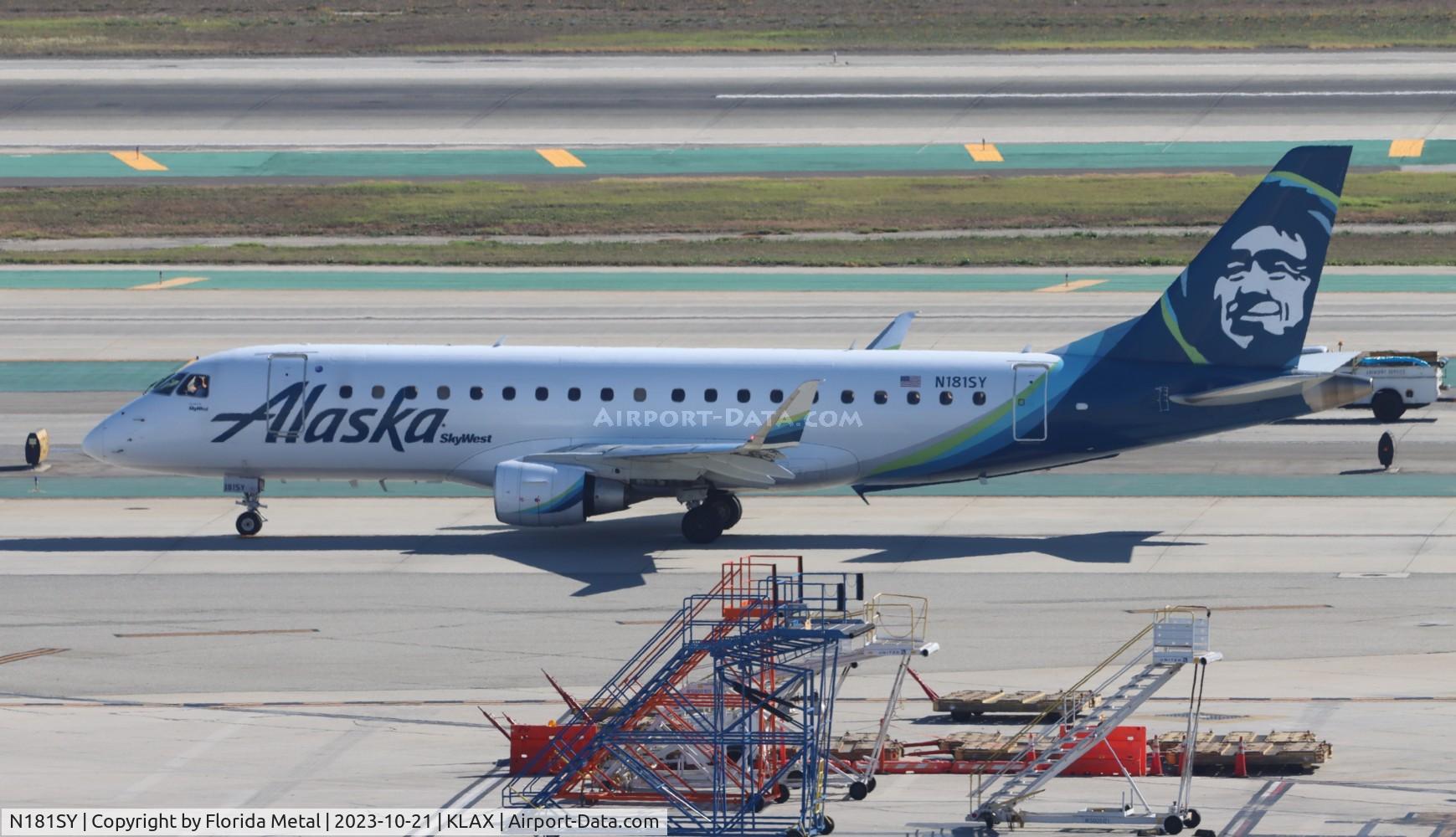 N181SY, 2016 Embraer 175LR (ERJ-170-200LR) C/N 17000574, SKW/ASA E175 zx LAX-SEA