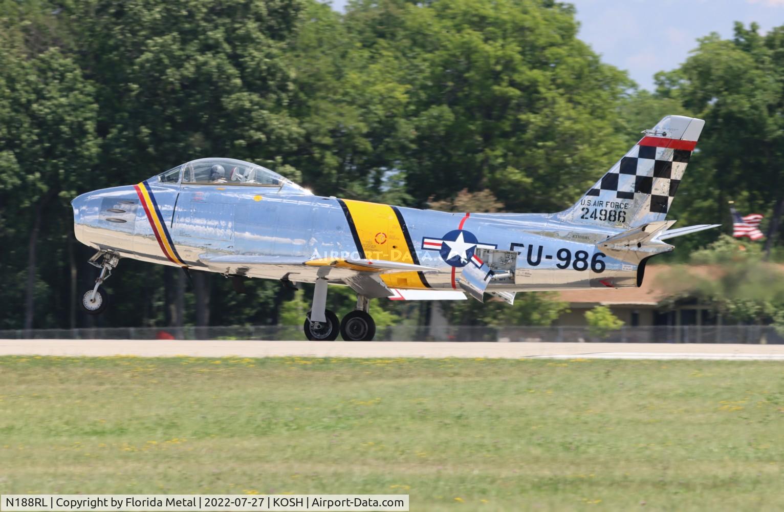 N188RL, 1952 North American F-86F Sabre C/N 191-682, F-86 zx