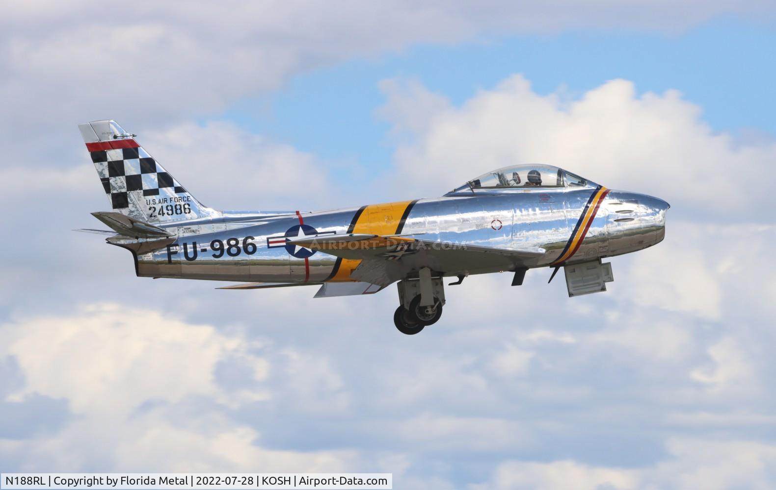 N188RL, 1952 North American F-86F Sabre C/N 191-682, F-86 zx