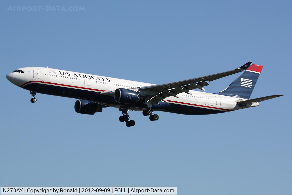 N273AY, 2000 Airbus A330-323 C/N 337, at lhr