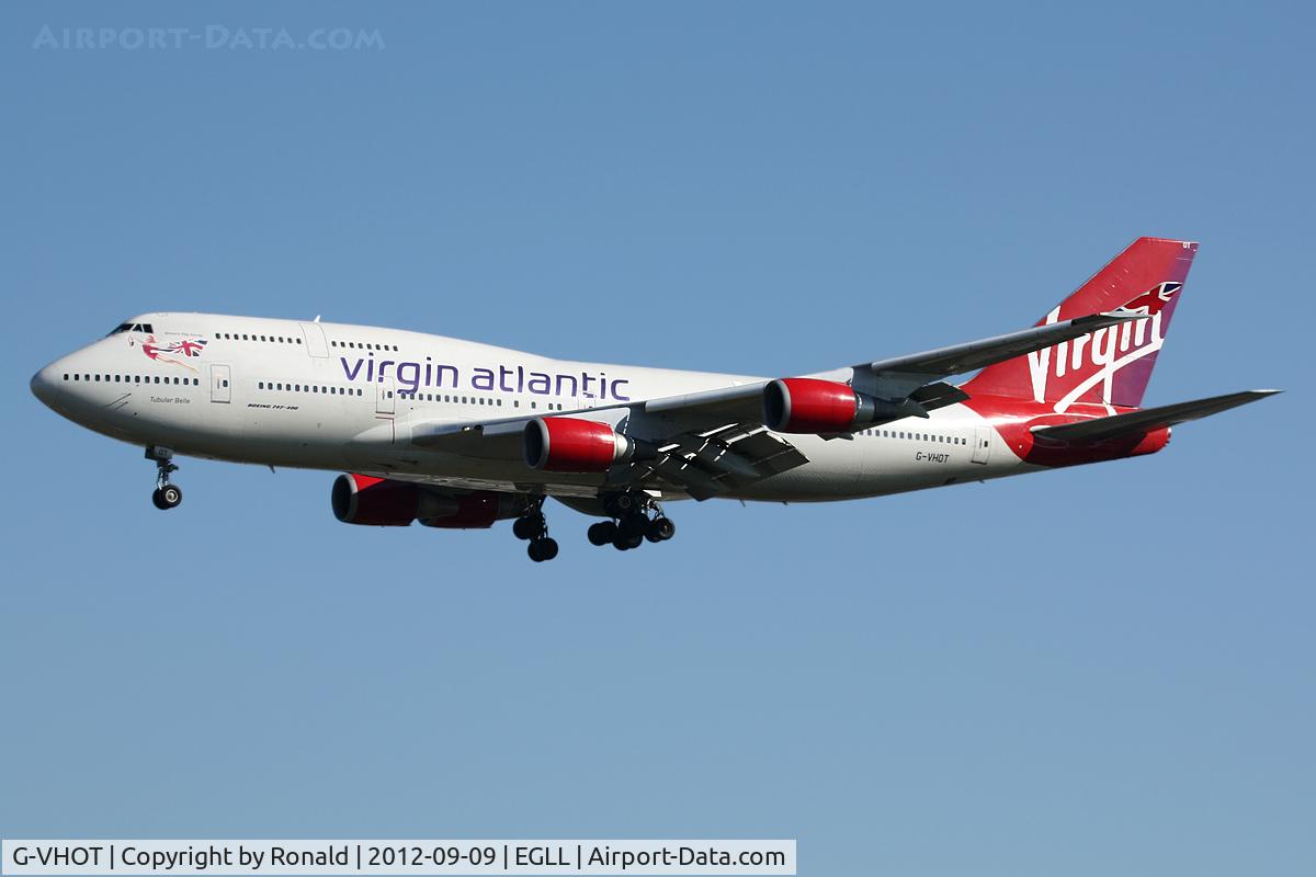 G-VHOT, 1994 Boeing 747-4Q8 C/N 26326, at lhr
