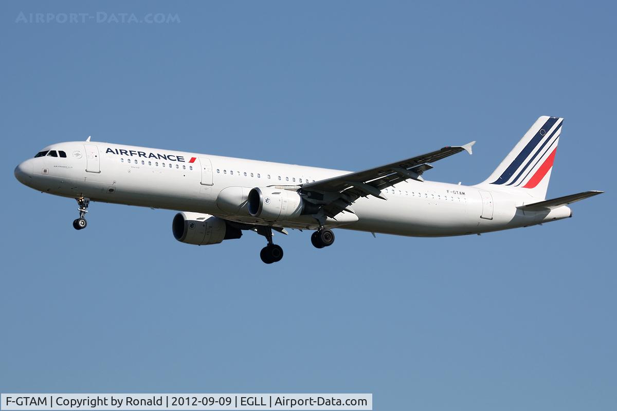F-GTAM, 2002 Airbus A321-211 C/N 1859, at lhr