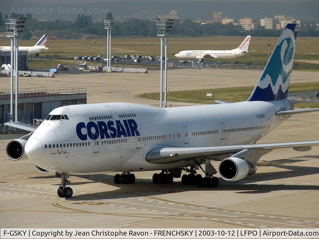 F-GSKY, 1985 Boeing 747-312 C/N 23244, Corse Air