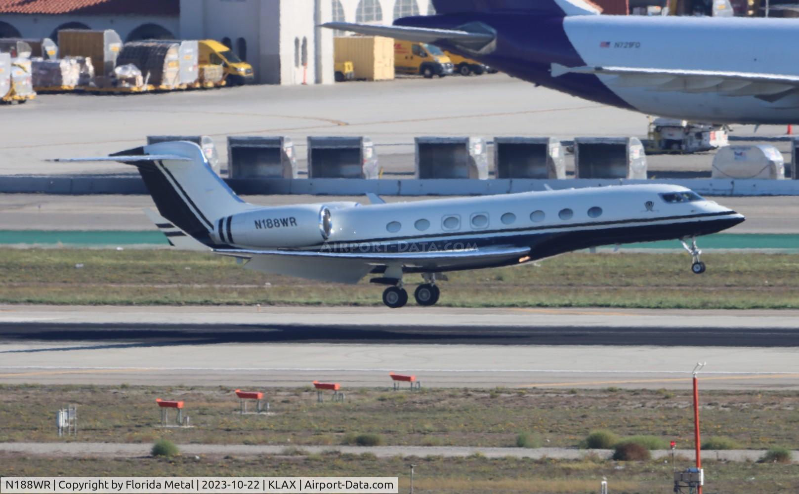 N188WR, 2014 Gulfstream GVI-G650 C/N 6087, G650 zx LAS-LAX