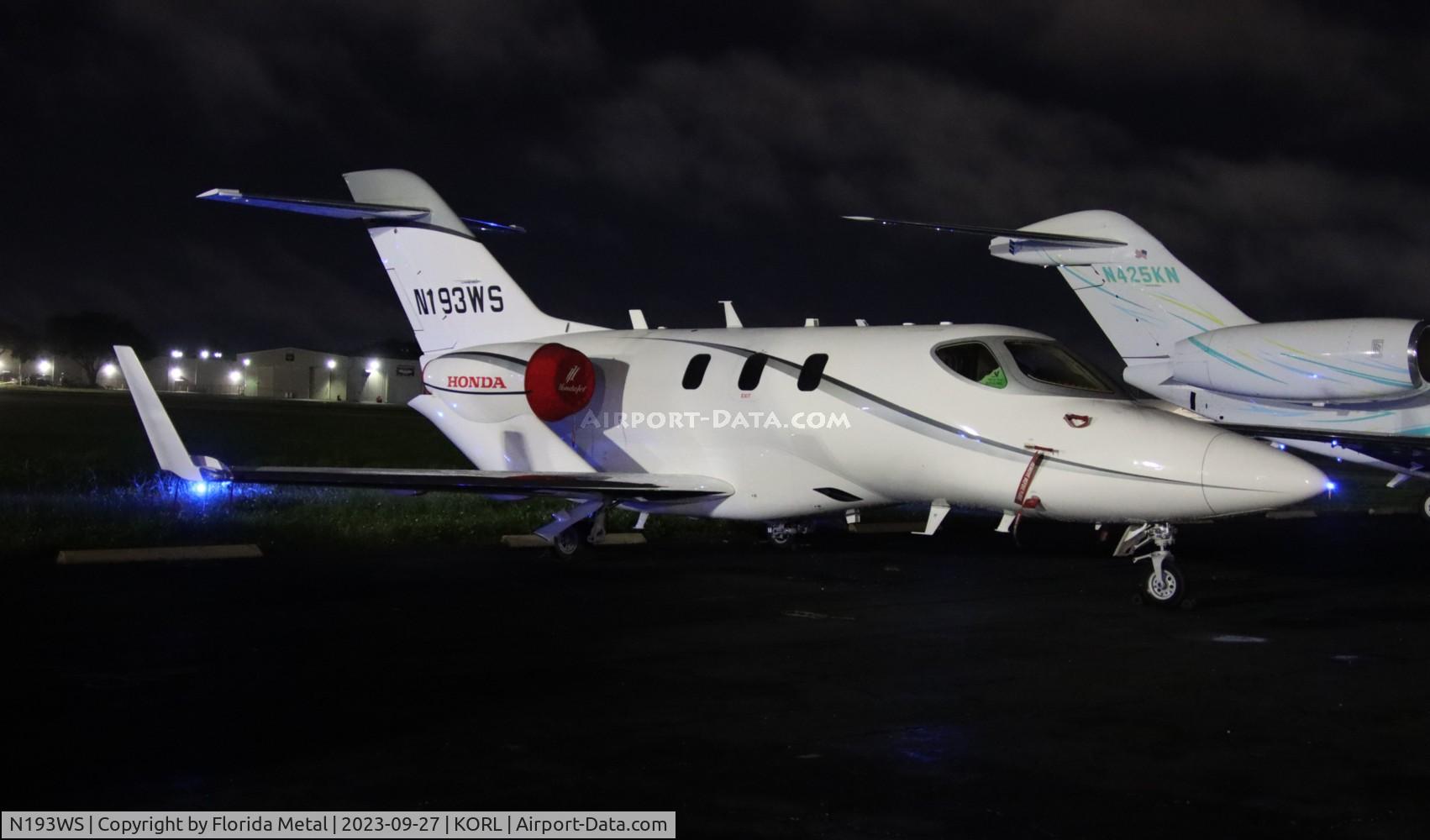 N193WS, 2019 Honda HA-420 Hondajet C/N 42000160, HA-420 zx