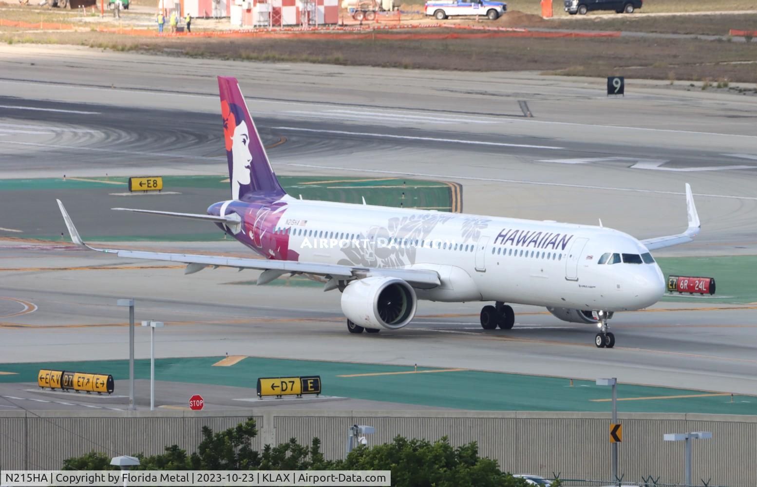 N215HA, 2018 Airbus A321-271N C/N 8266, HAL A321N zx LAX-KOA