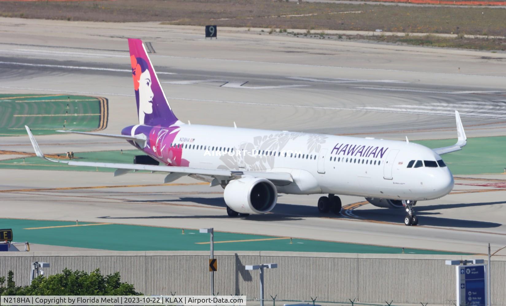 N218HA, 2019 Airbus A321-271N C/N 8764, HAL A321N zx LAX-LIH