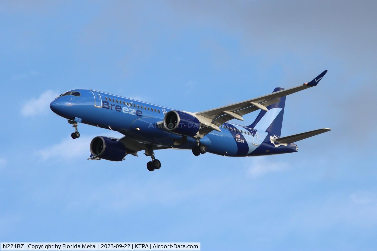 N221BZ, 2023 Airbus A220-371 C/N 55206, MXY A223 zx PVD-TPA