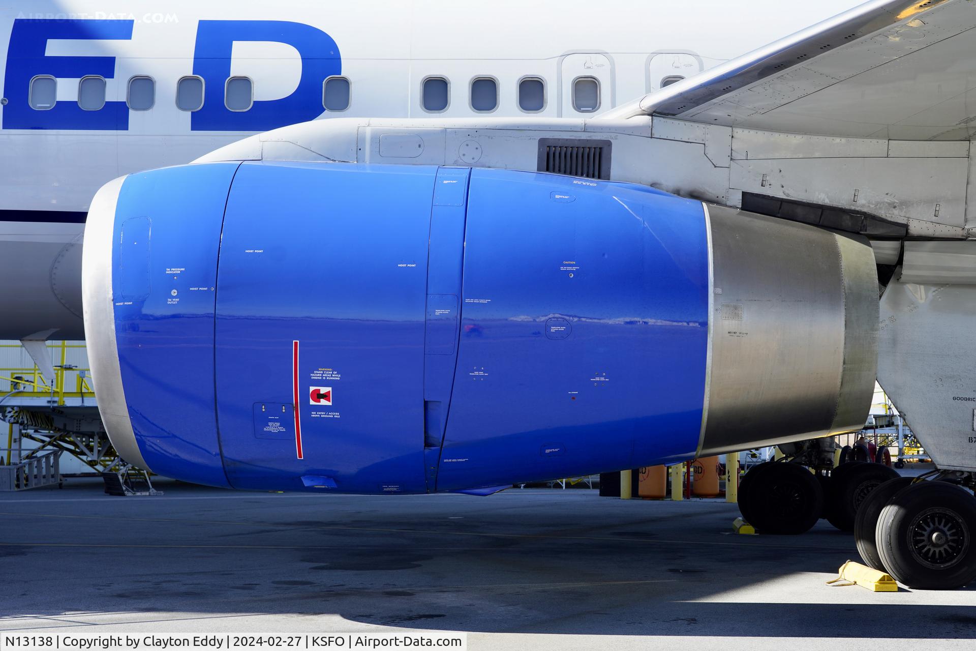 N13138, 1999 Boeing 757-224 C/N 30351, SFO 2024.