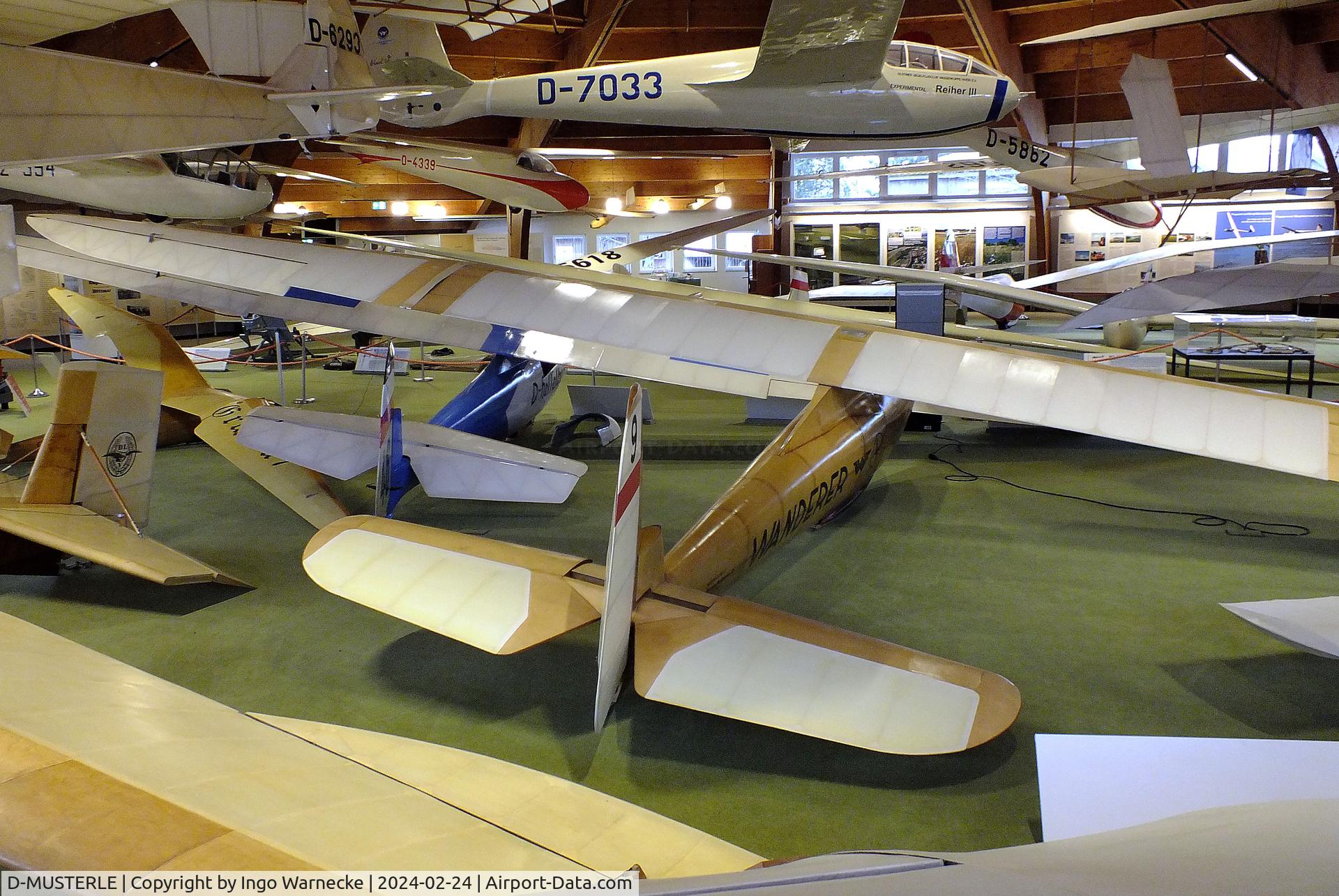 D-MUSTERLE, Akaflieg Darmstadt Laubenthal H2-PL Musterle replica C/N nil, Akaflieg Darmstadt/Laubenthal H2-PL Musterle replica at the Deutsches Segelflugmuseum mit Modellflug (German Soaring Museum with Model Flight), Gersfeld Wasserkuppe