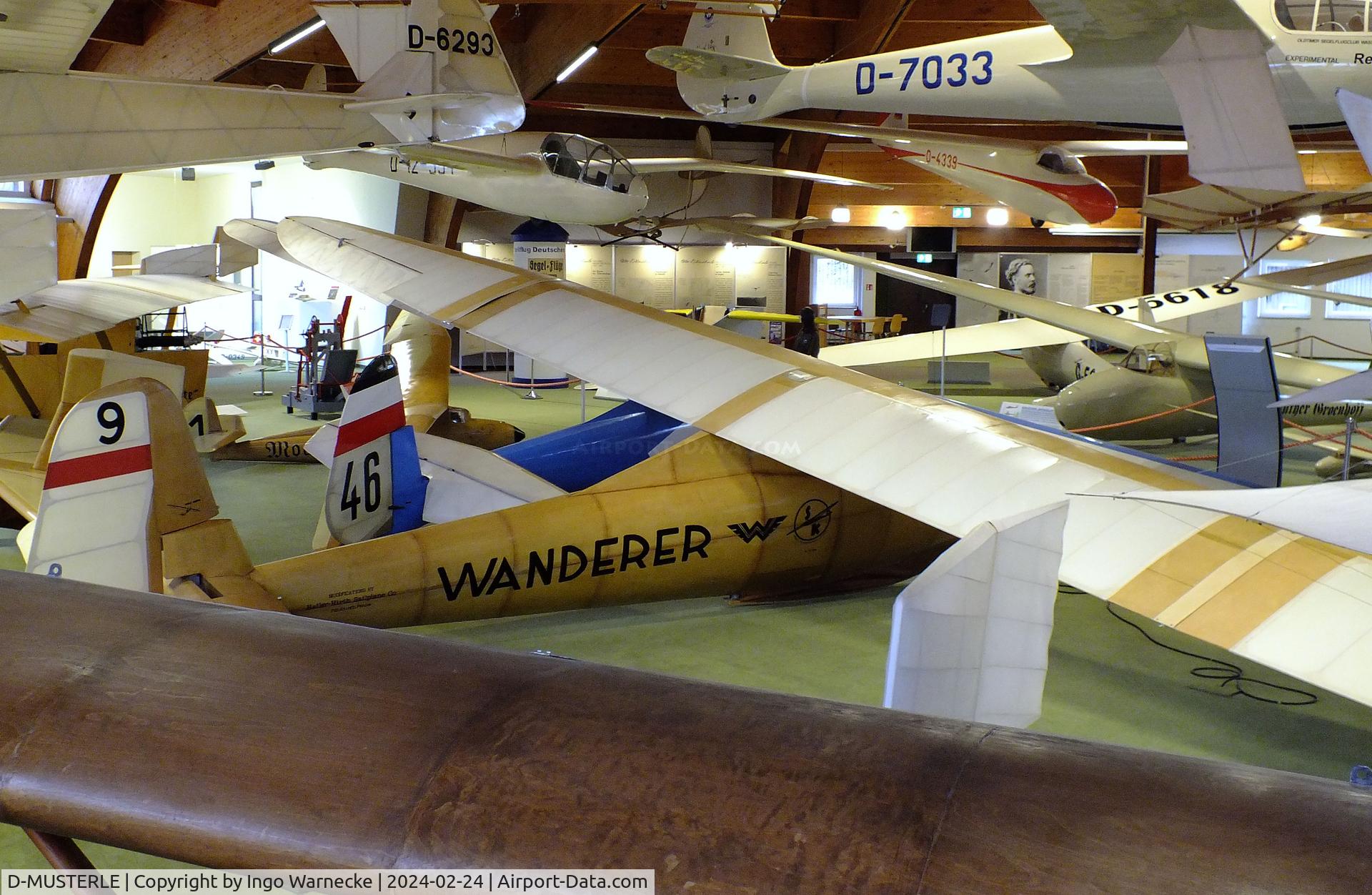 D-MUSTERLE, Akaflieg Darmstadt Laubenthal H2-PL Musterle replica C/N nil, Akaflieg Darmstadt/Laubenthal H2-PL Musterle replica at the Deutsches Segelflugmuseum mit Modellflug (German Soaring Museum with Model Flight), Gersfeld Wasserkuppe