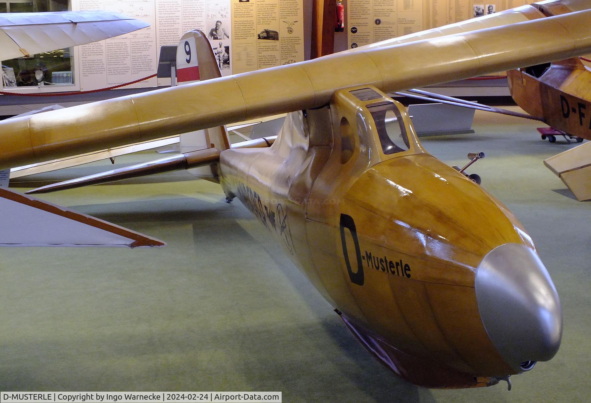 D-MUSTERLE, Akaflieg Darmstadt Laubenthal H2-PL Musterle replica C/N nil, Akaflieg Darmstadt/Laubenthal H2-PL Musterle replica at the Deutsches Segelflugmuseum mit Modellflug (German Soaring Museum with Model Flight), Gersfeld Wasserkuppe