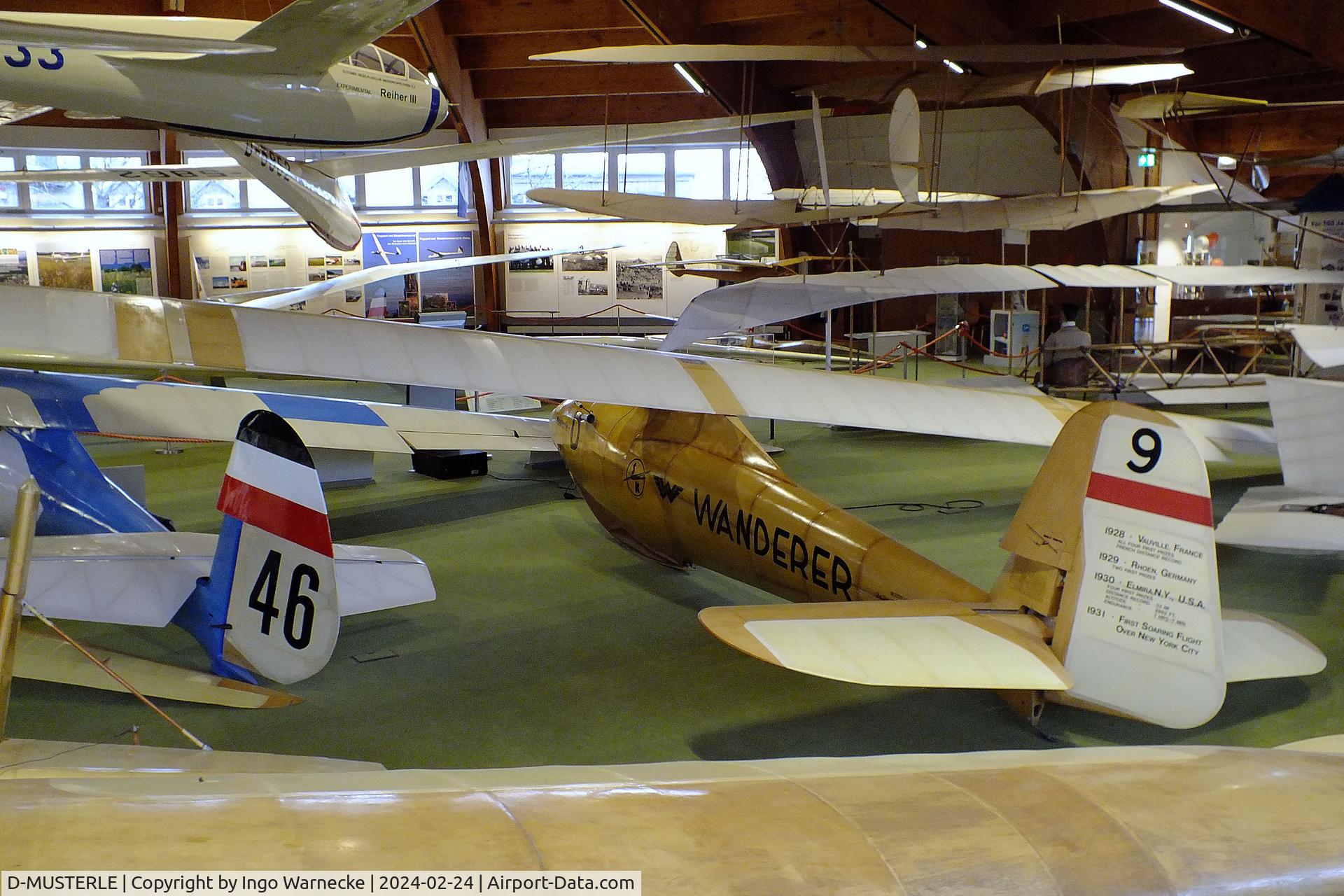 D-MUSTERLE, Akaflieg Darmstadt Laubenthal H2-PL Musterle replica C/N nil, Akaflieg Darmstadt/Laubenthal H2-PL Musterle replica at the Deutsches Segelflugmuseum mit Modellflug (German Soaring Museum with Model Flight), Gersfeld Wasserkuppe