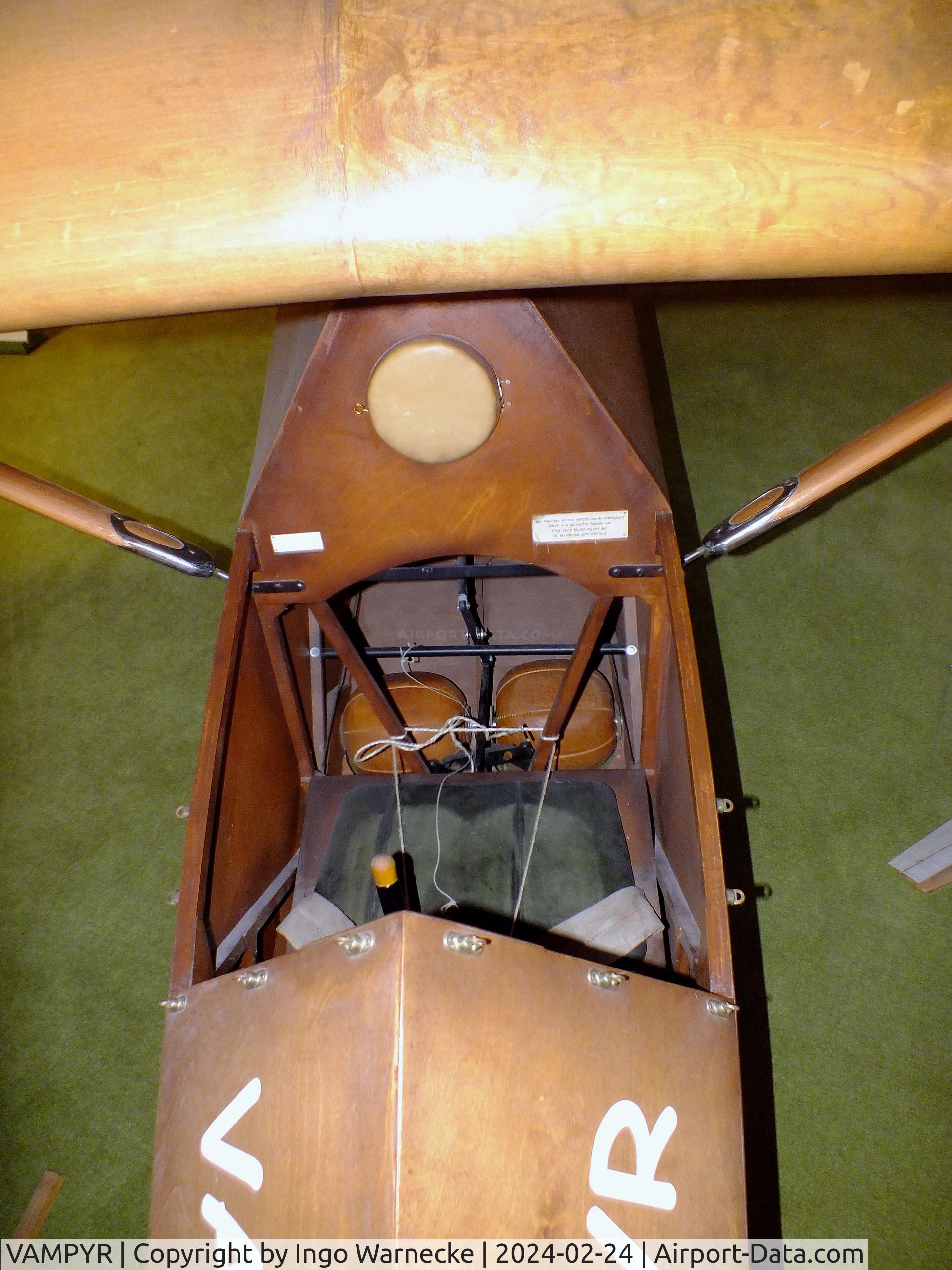 VAMPYR, Akaflieg Hannover Vampyr replica C/N nil, Akaflieg Hannover HAWA H 1 Vampyr replica at the Deutsches Segelflugmuseum mit Modellflug (German Soaring Museum with Model Flight), Gersfeld Wasserkuppe #c