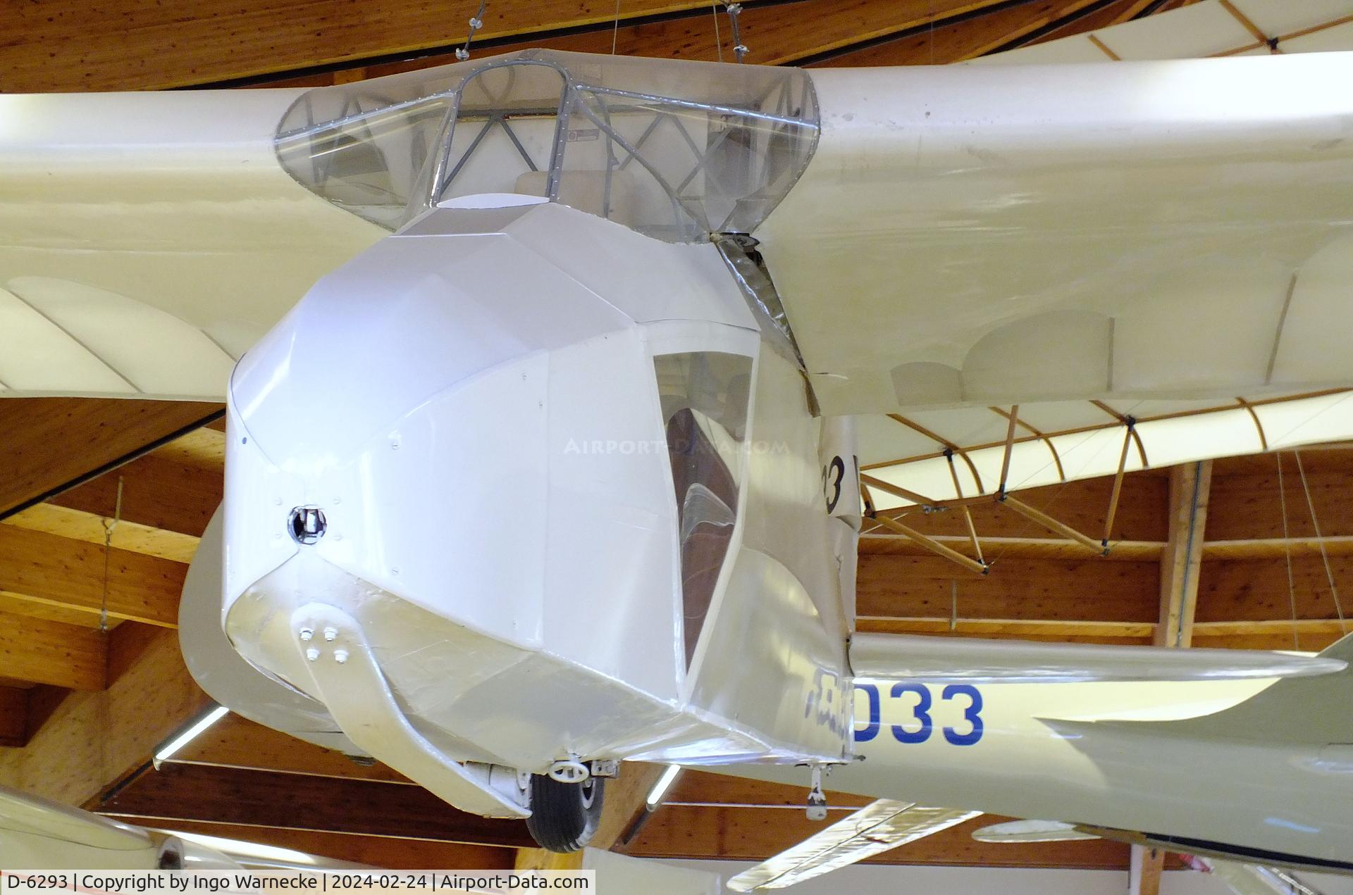 D-6293, 1938 Akaflieg München Mü 13D C/N not found_D-6293, Akaflieg München Mü 13 D at the Deutsches Segelflugmuseum mit Modellflug (German Soaring Museum with Model Flight), Gersfeld Wasserkuppe