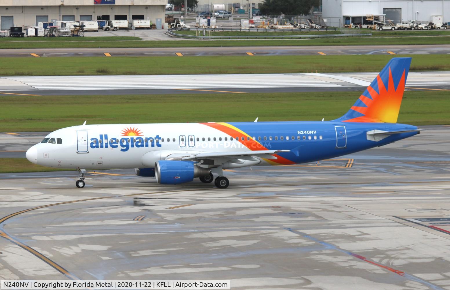 N240NV, 2000 Airbus A320-216 C/N 1208, AAY A320 zx FLL-TYS
