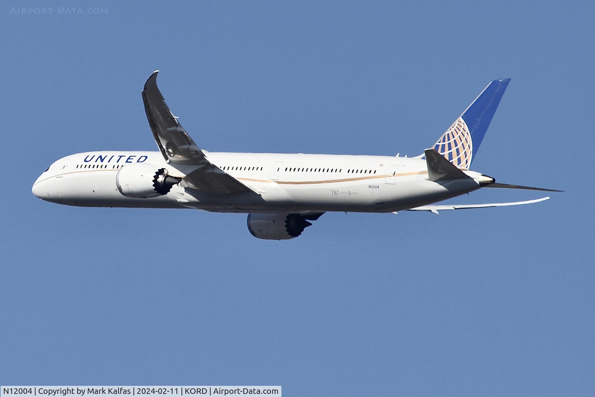 N12004, 2019 Boeing 787-10 Dreamliner Dreamliner C/N 60139, B78X United Airlines BOEING 787-10 Dreamliner N12004 UAL881 KORD-RJTT