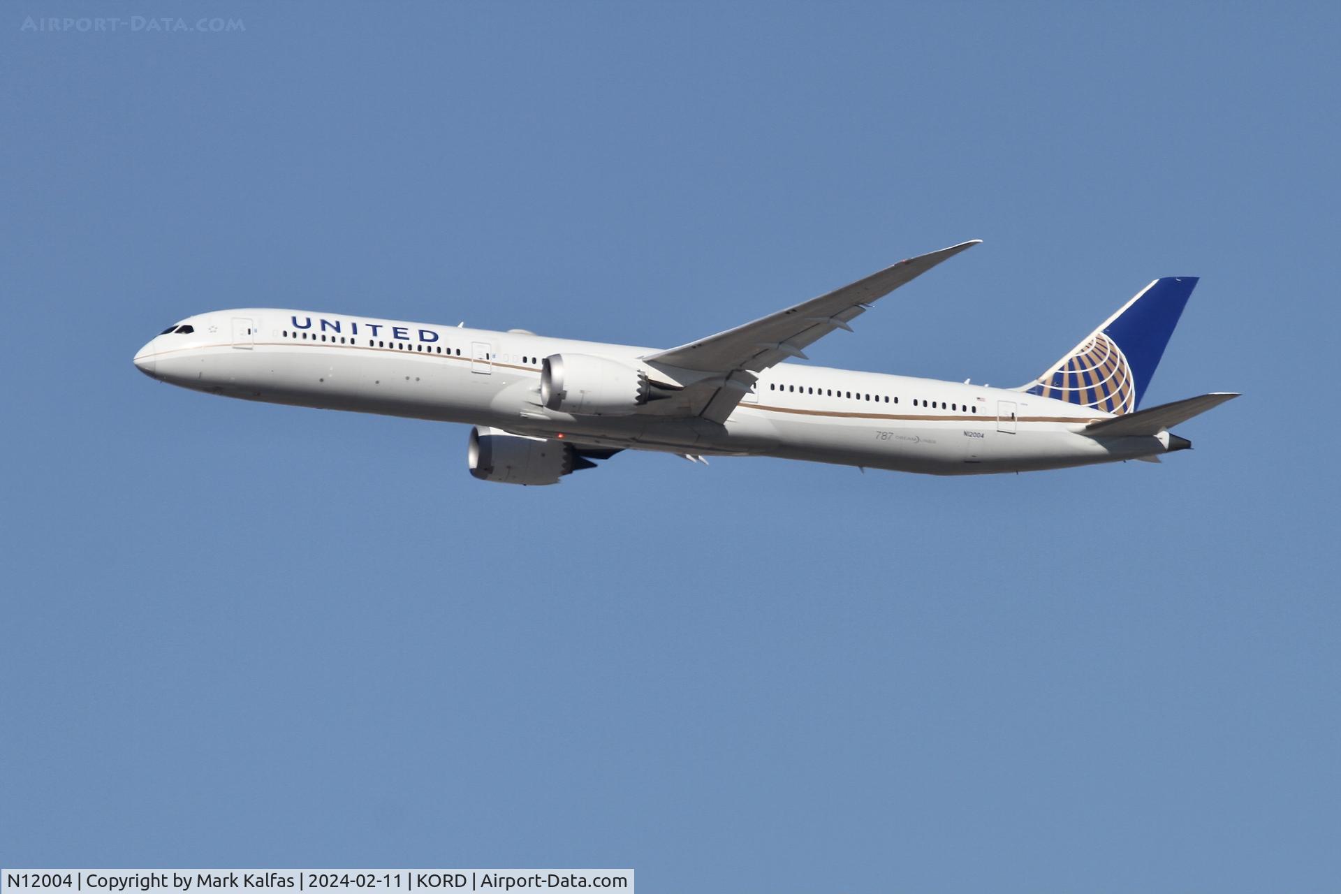 N12004, 2019 Boeing 787-10 Dreamliner Dreamliner C/N 60139, B78X United Airlines BOEING 787-10 Dreamliner N12004 UAL881 KORD-RJTT