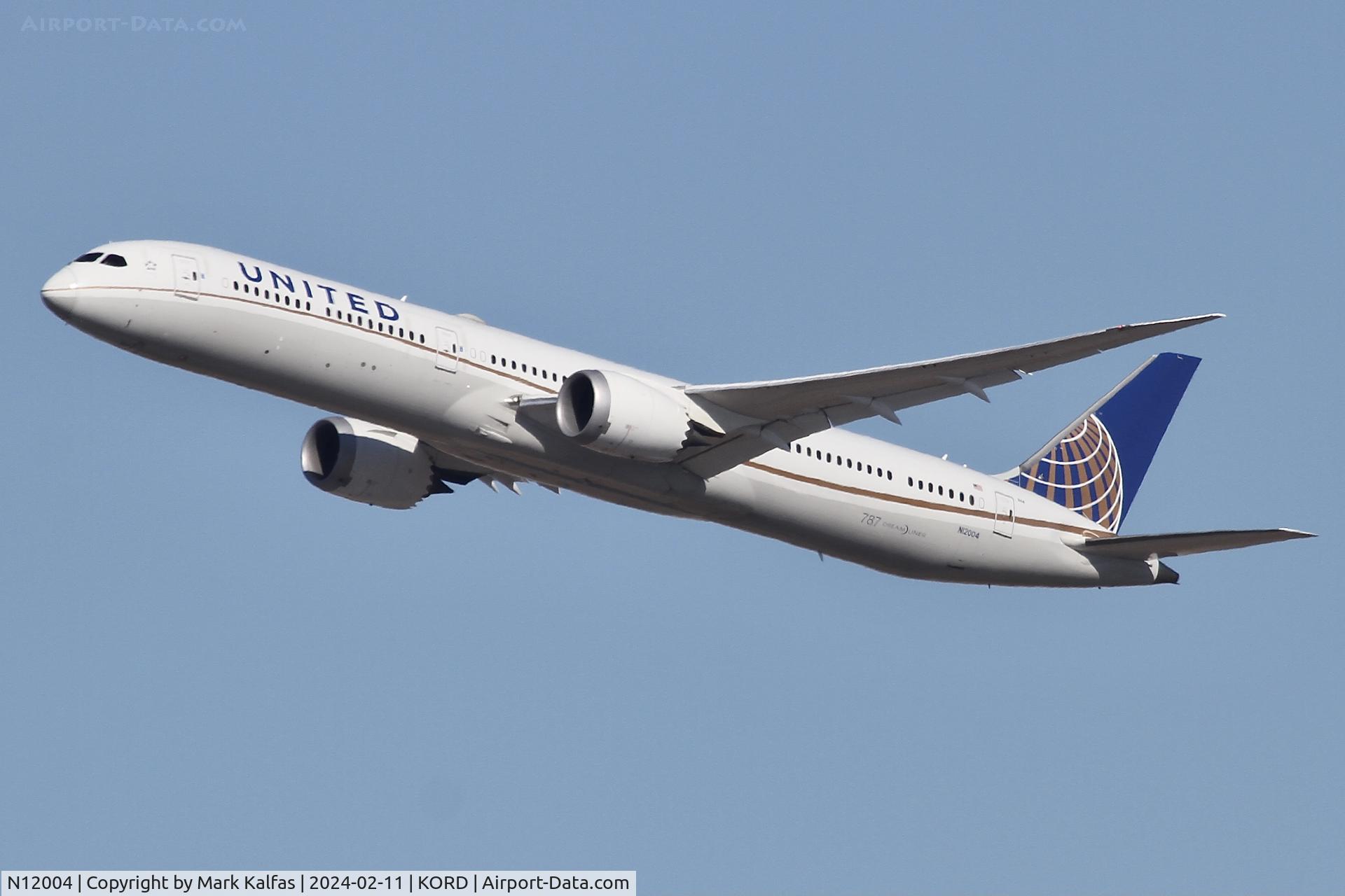 N12004, 2019 Boeing 787-10 Dreamliner Dreamliner C/N 60139, B78X United Airlines BOEING 787-10 Dreamliner N12004 UAL881 KORD-RJTT
