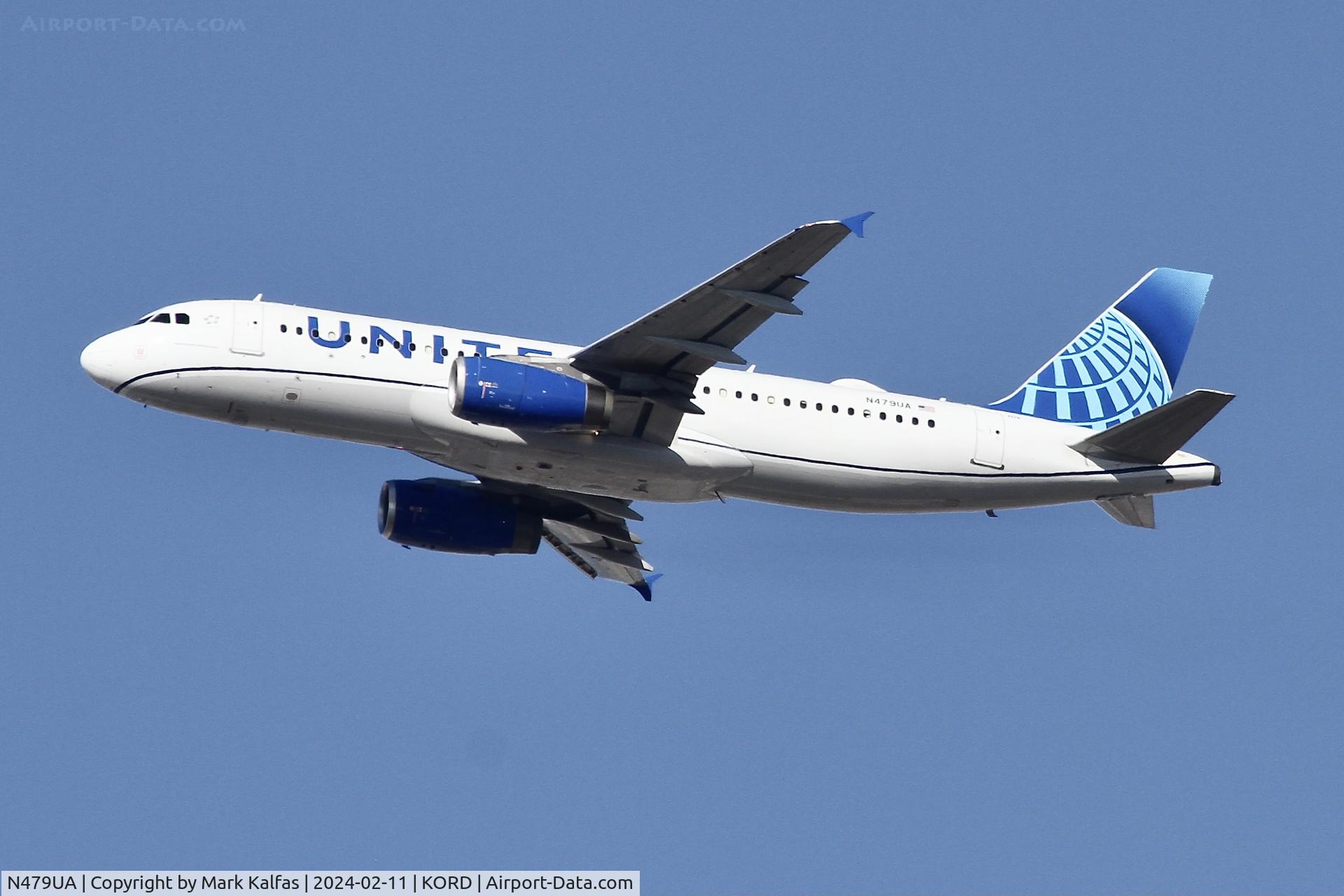 N479UA, 2001 Airbus A320-232 C/N 1538, A320 United Airlines Airbus A320-232 N479UA UAL2203 ORD-SCL