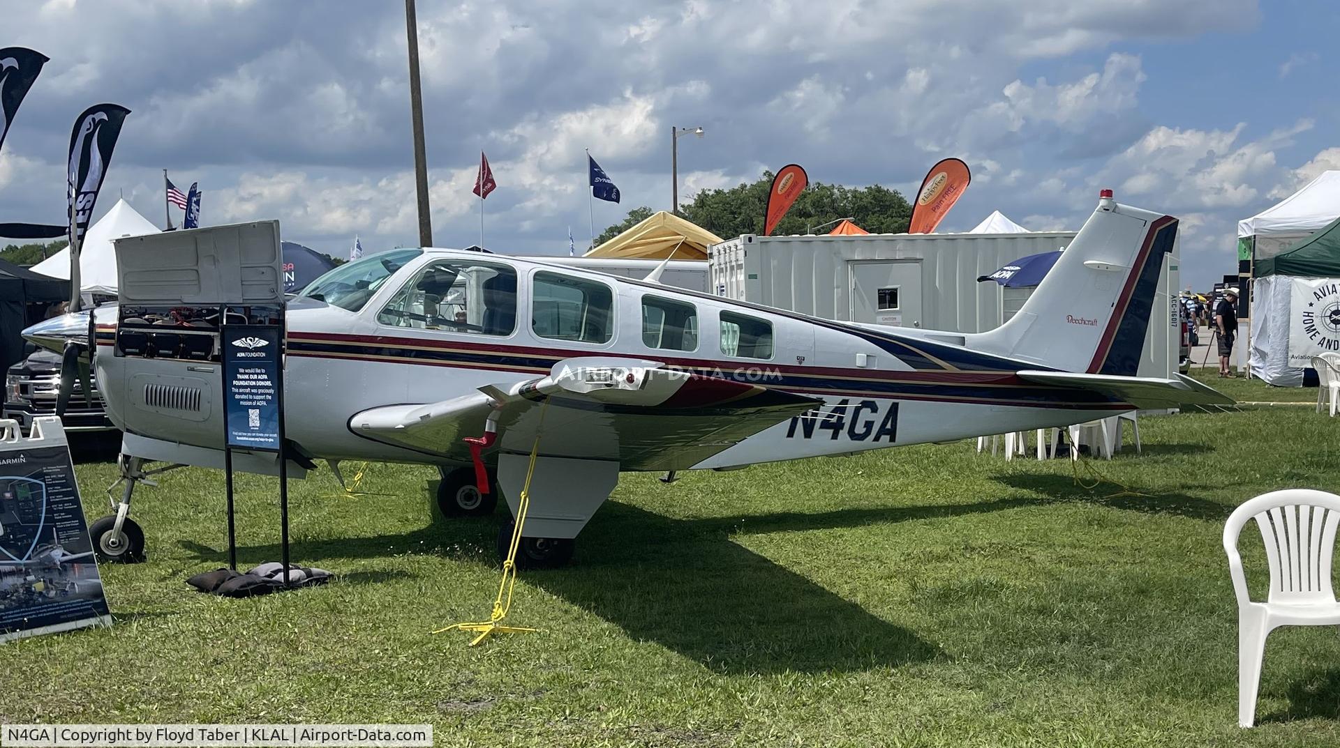 N4GA, 1989 Beech A36 Bonanza 36 C/N E-2466, SUN N FUN 2022